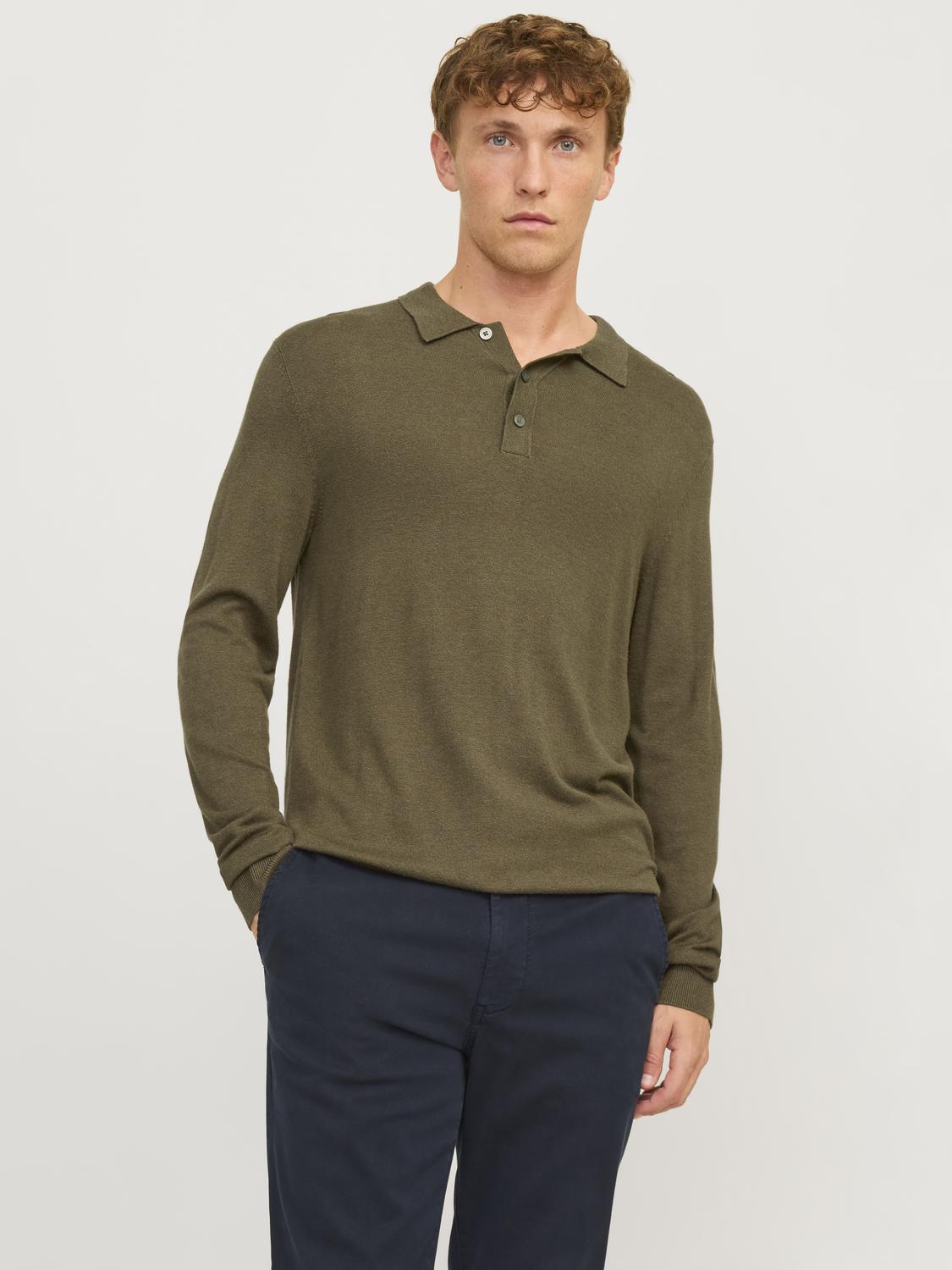 JPRBLAWILLIAM Knit Polo-Shirt - Peat – BESTSELLER Brande