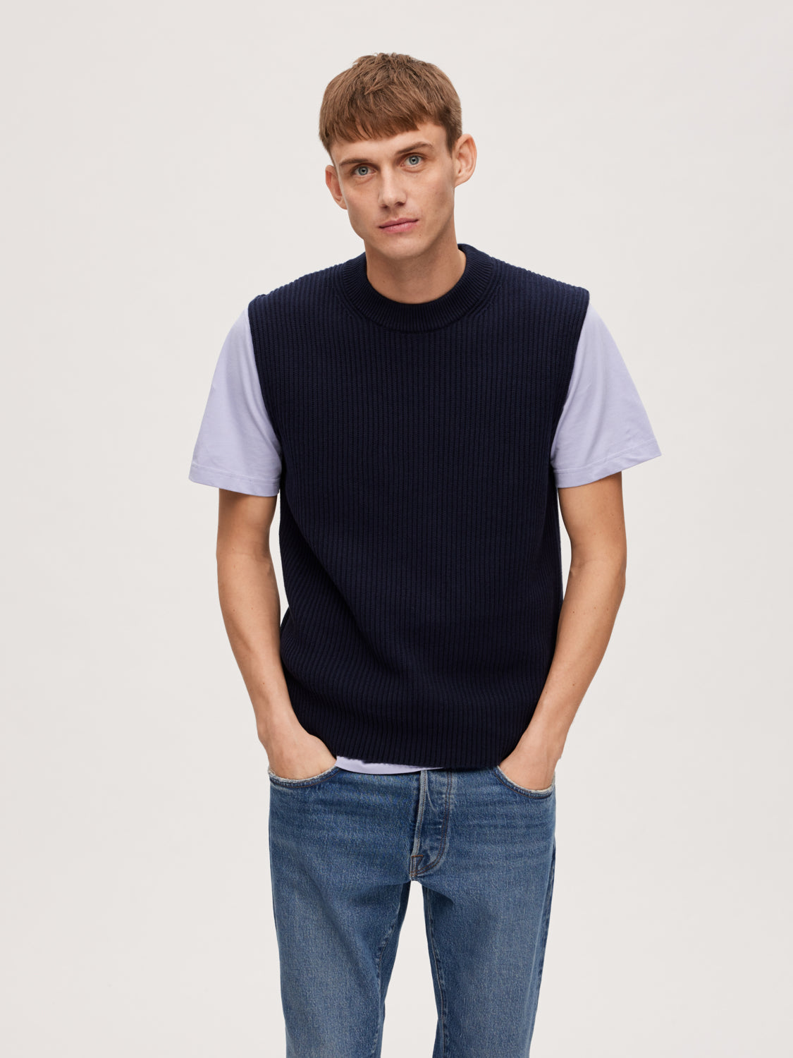 SLHJOEN Pullover - Sky Captain