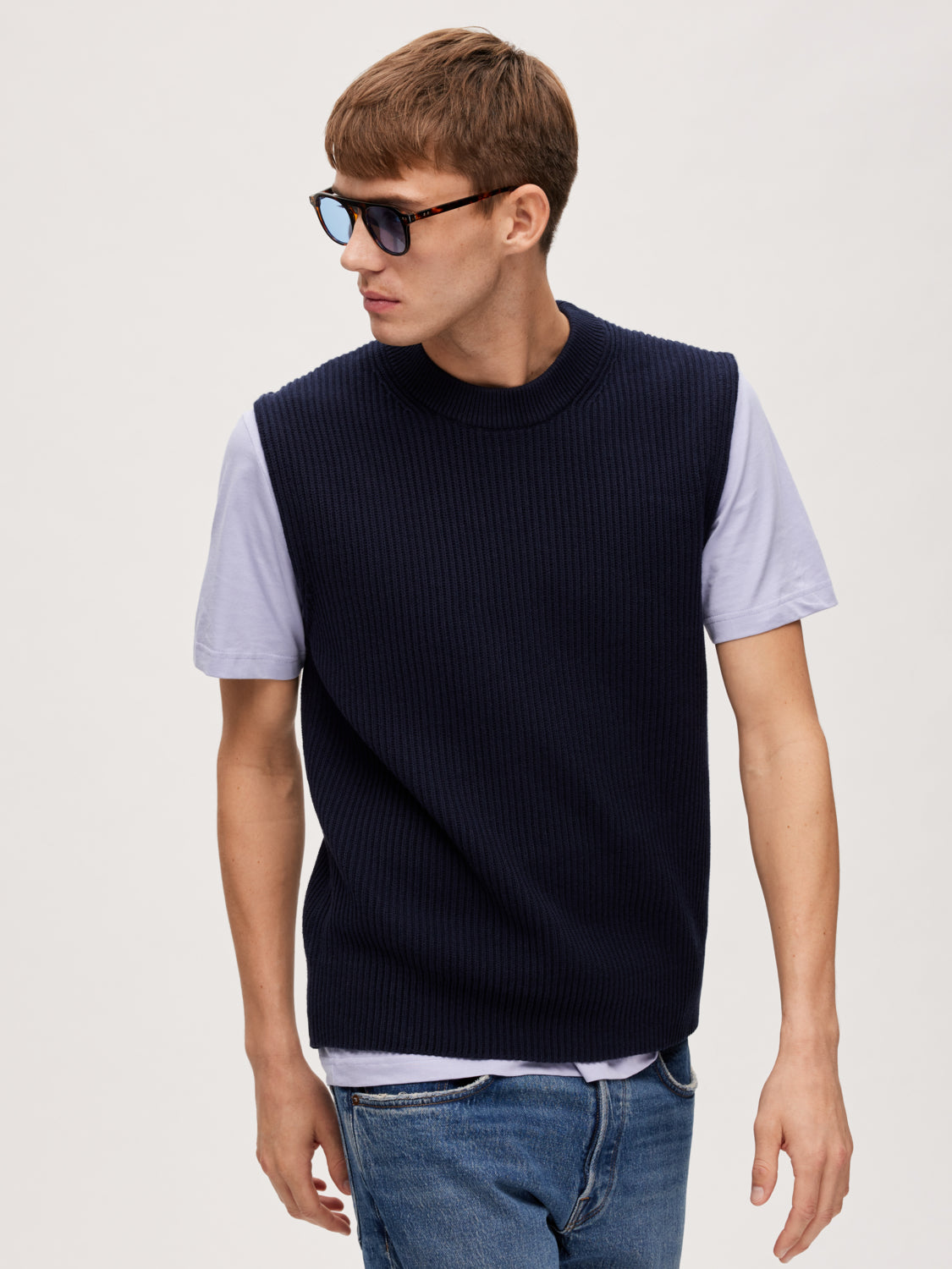 SLHJOEN Pullover - Sky Captain