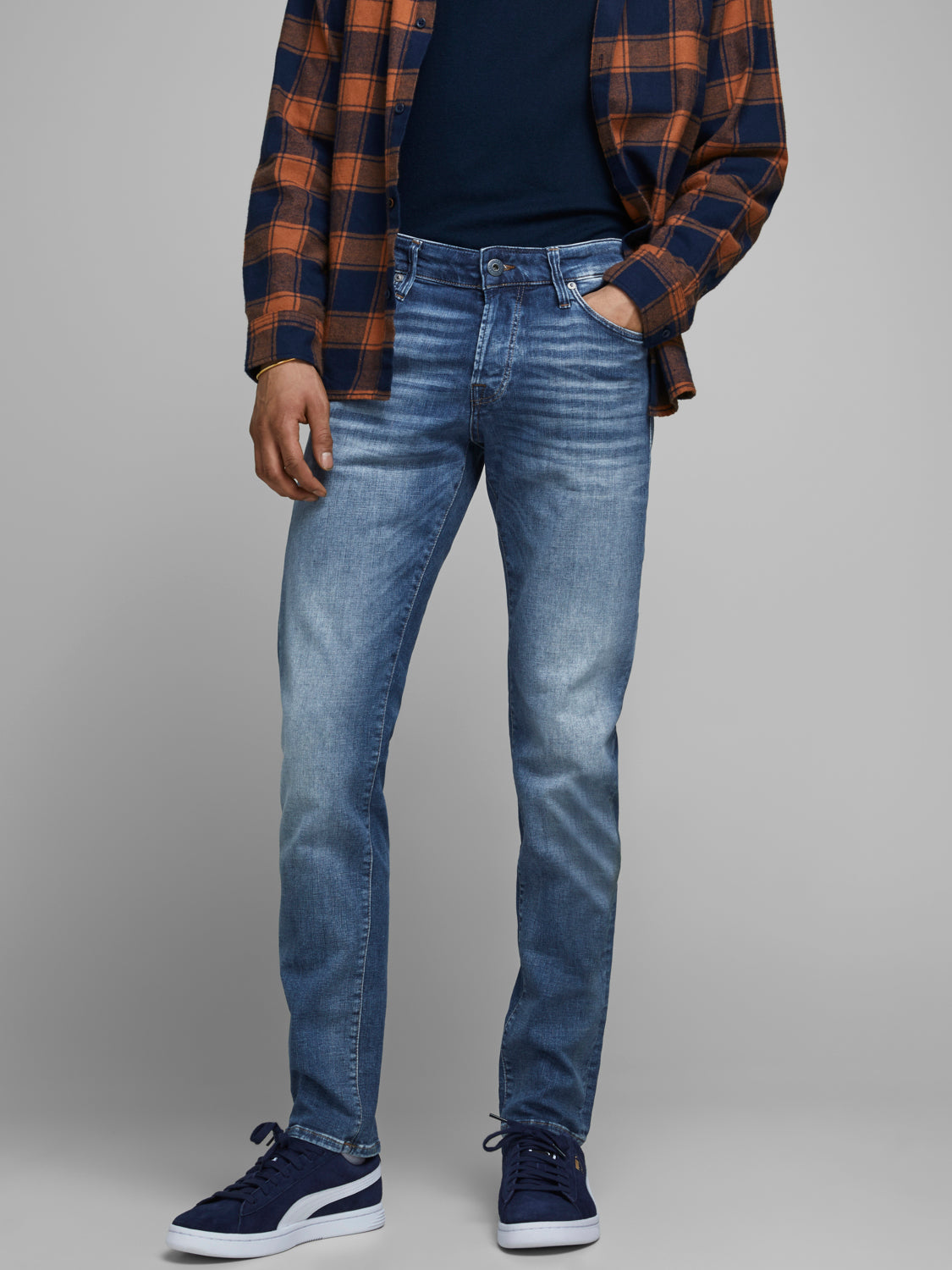 JJIGLENN Jeans - blue denim