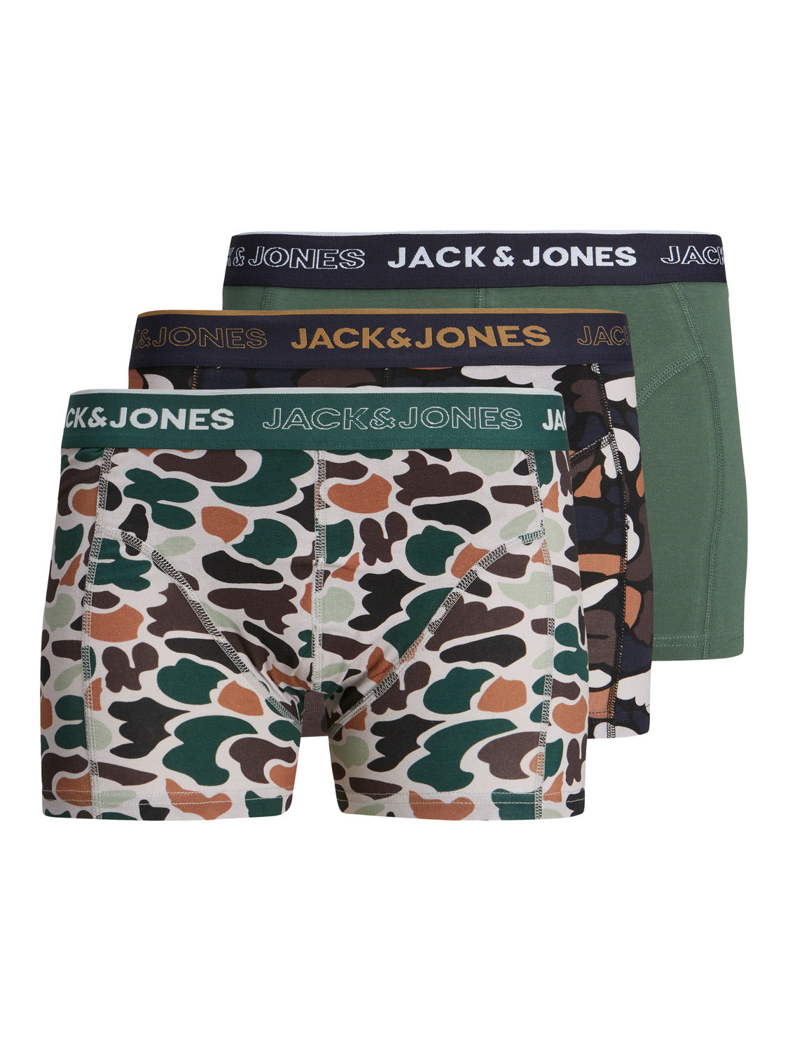 JACCAMO Trunks 3-pack - Trekking Green