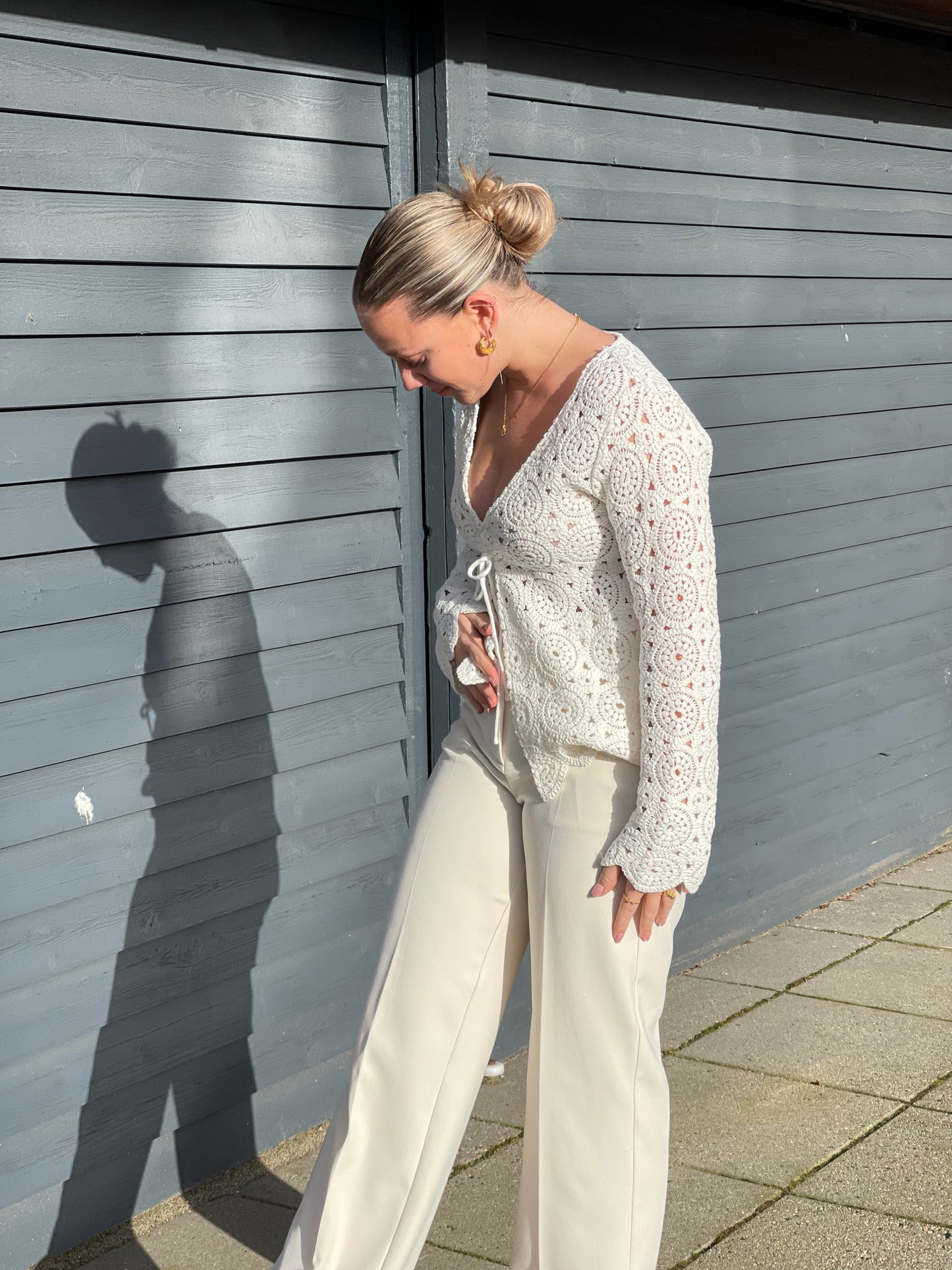 YASLOMIA Cardigan - Star White