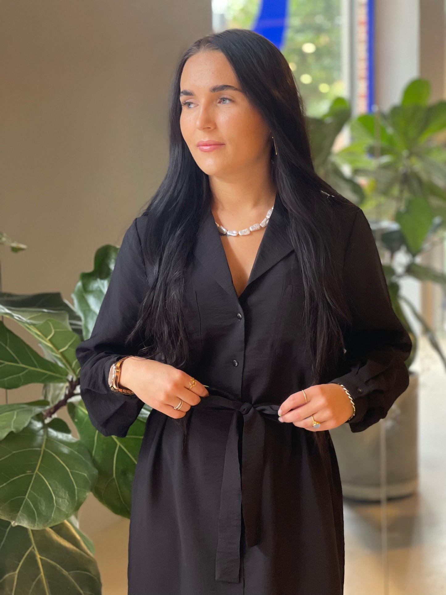 OBJSELINE Dress - Black