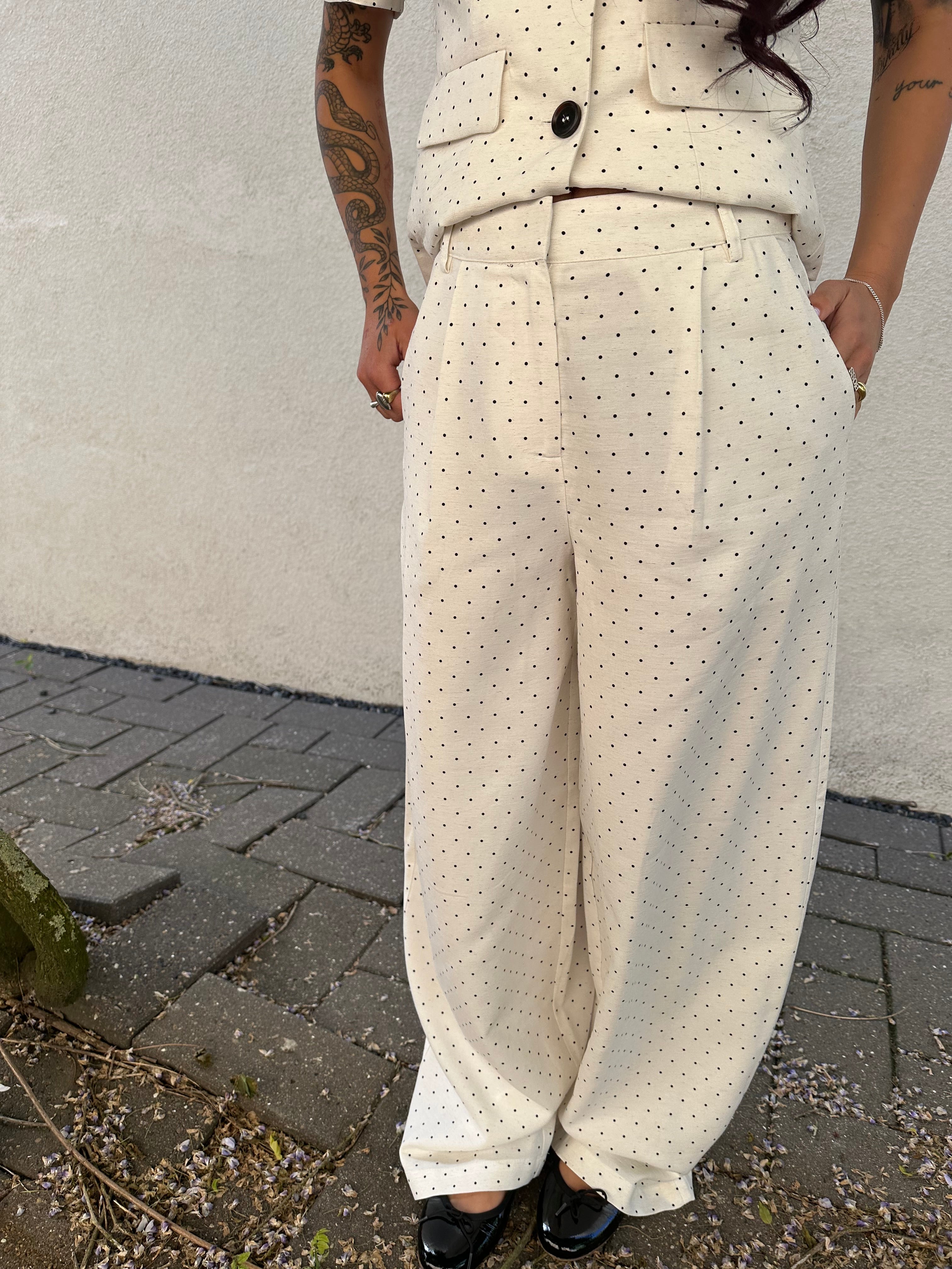 YASDOTLY Track Pants - Star White