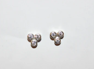 Pico Copenhagen Triangle Crystal Studs