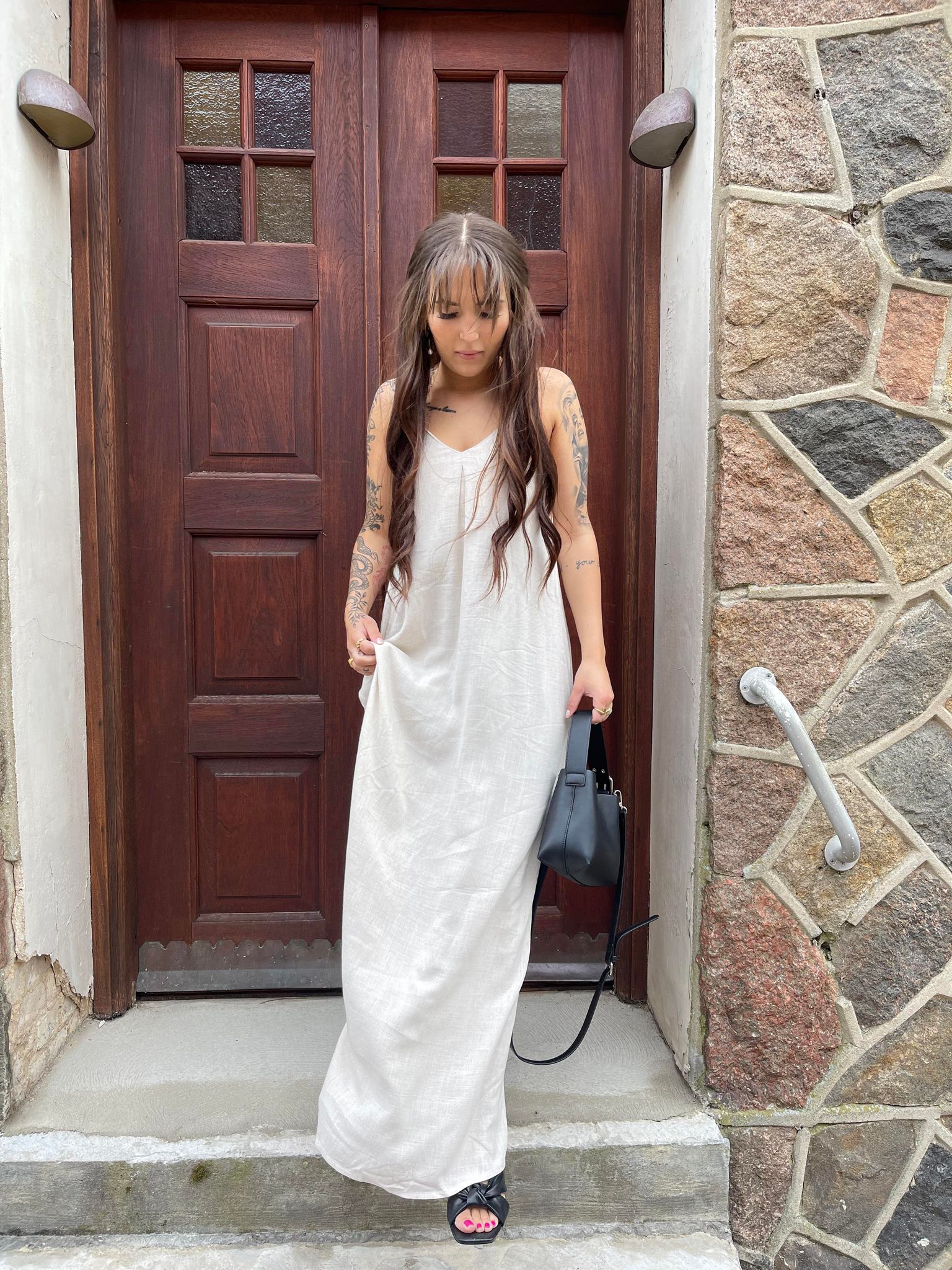 OBJSANNE Dress - Sandshell