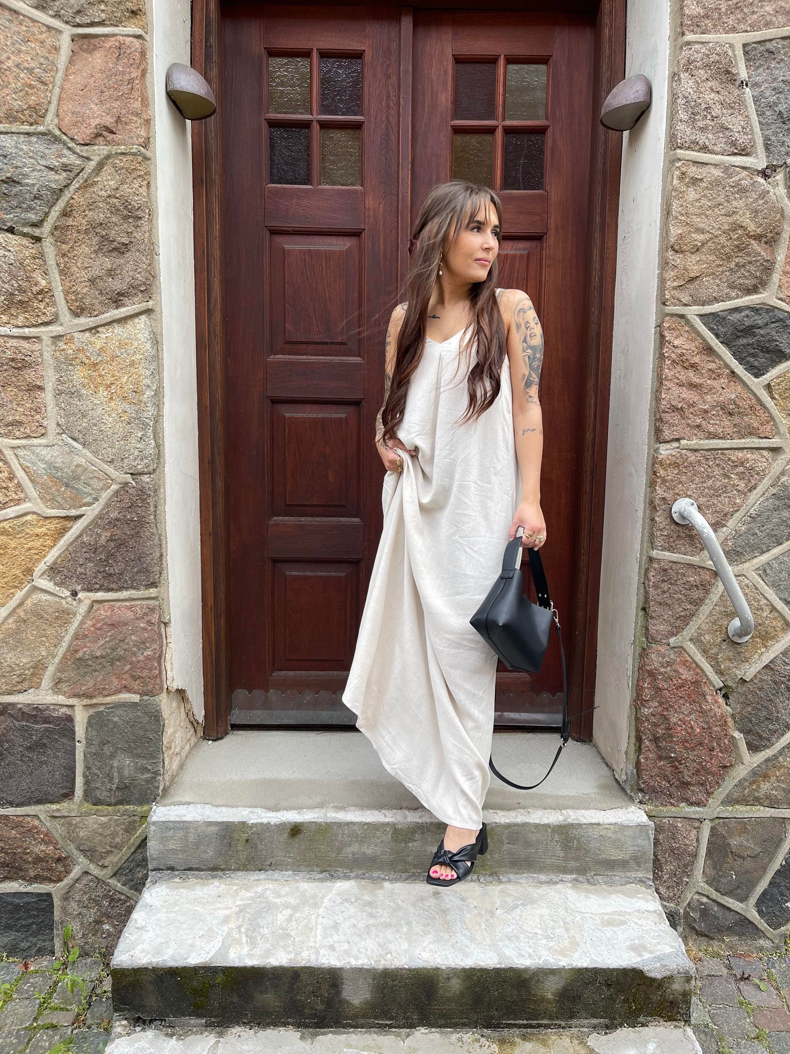 OBJSANNE Dress - Sandshell