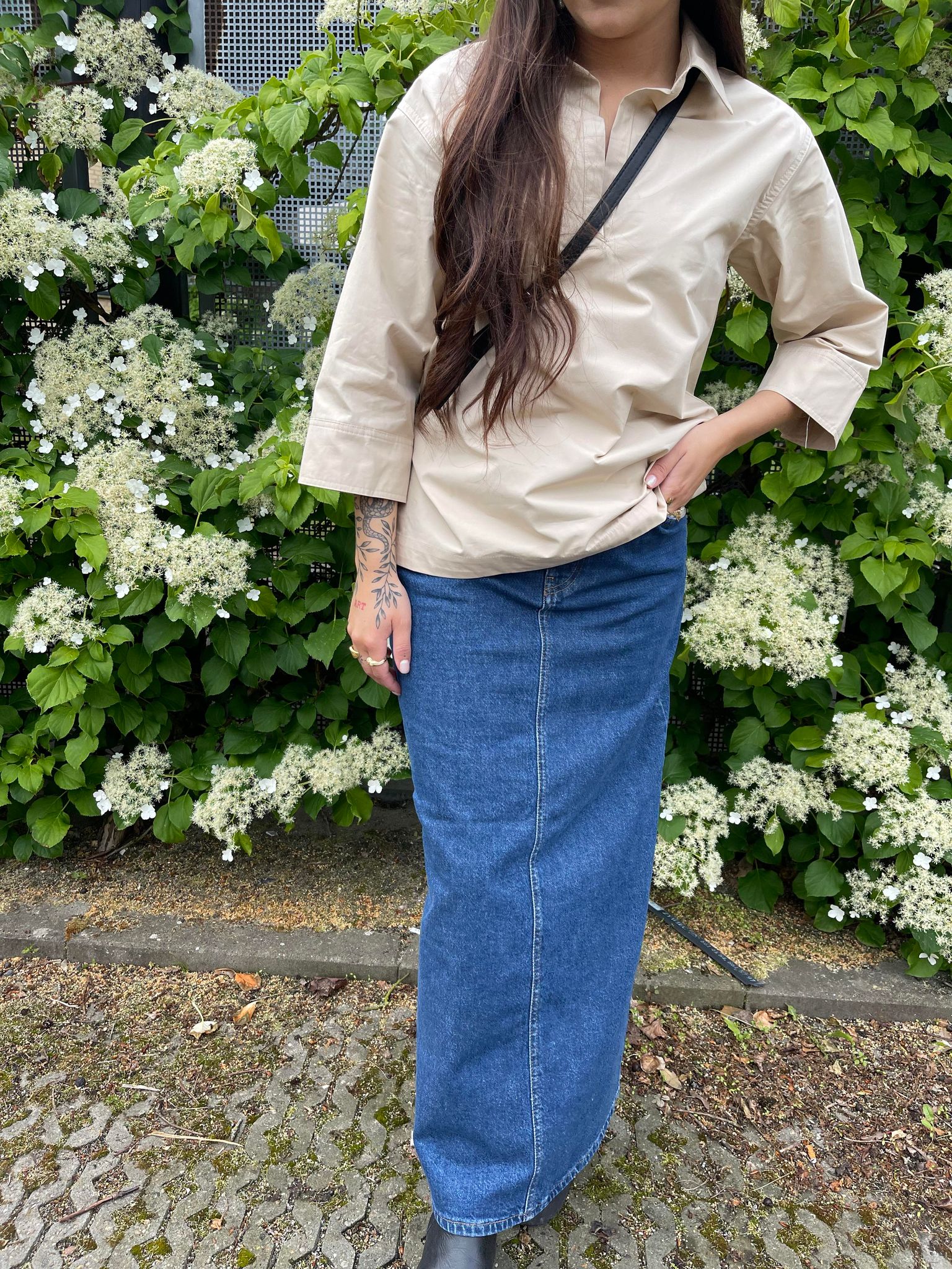 OBJELLEN Skirt - Medium Blue Denim