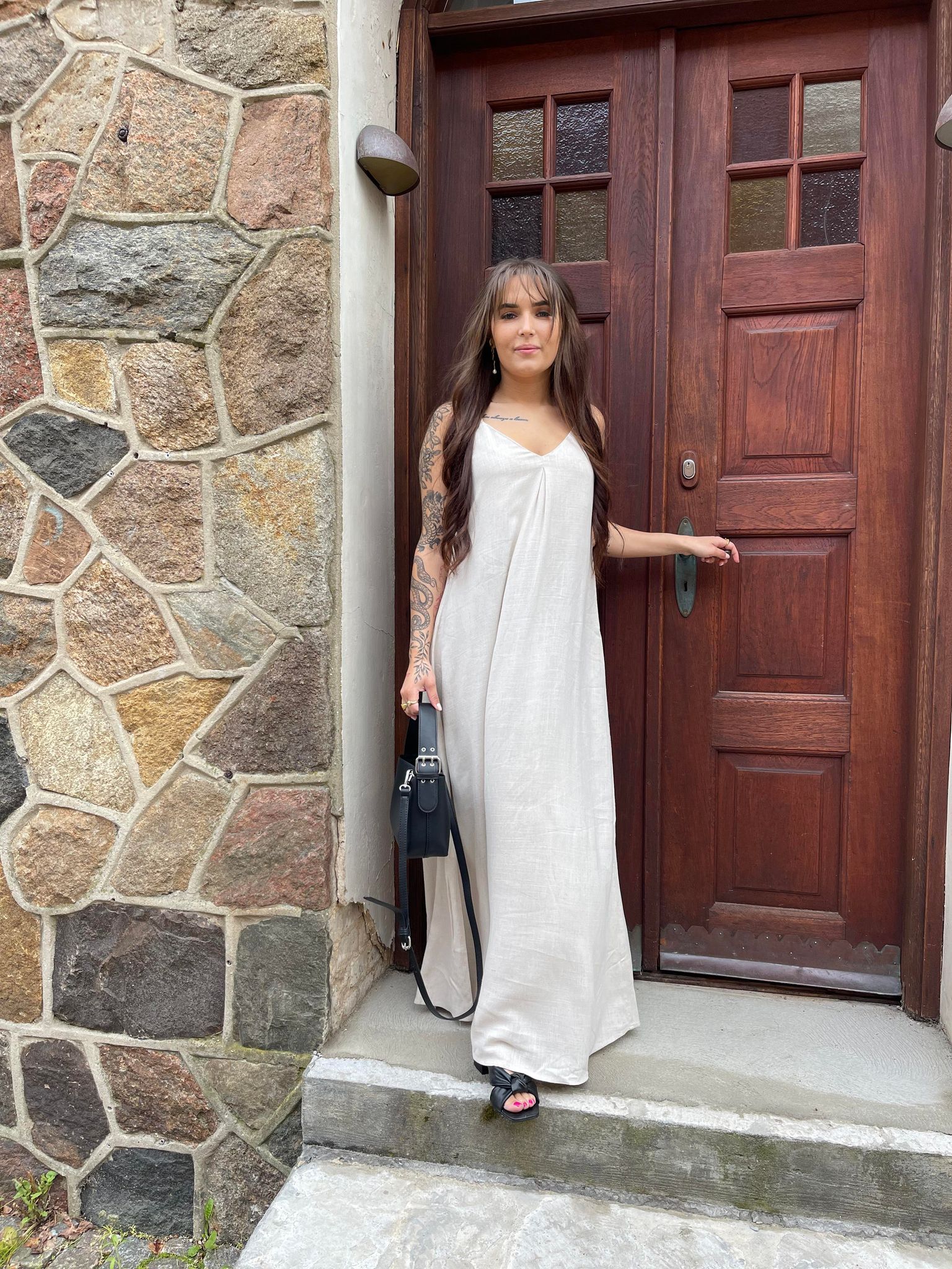 OBJSANNE Dress - Sandshell