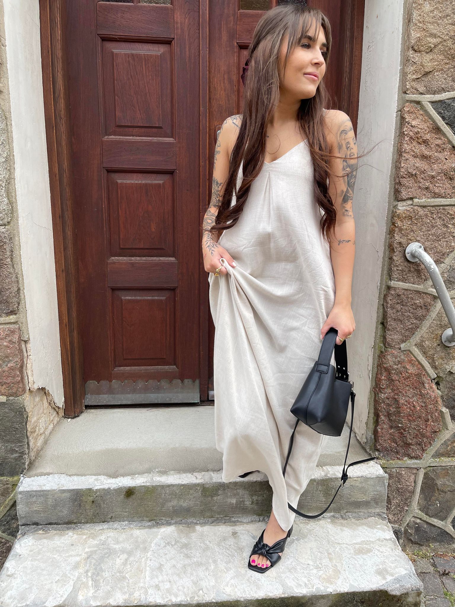 OBJSANNE Dress - Sandshell