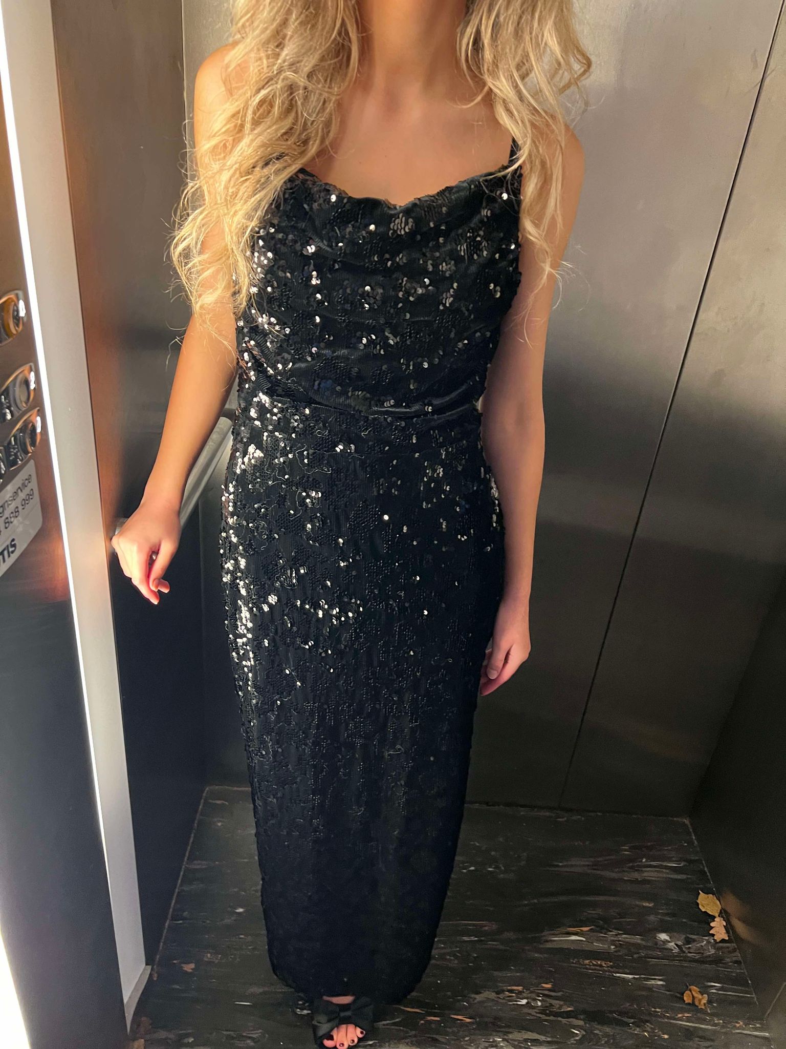 OBJEMINE Long Dress - Black