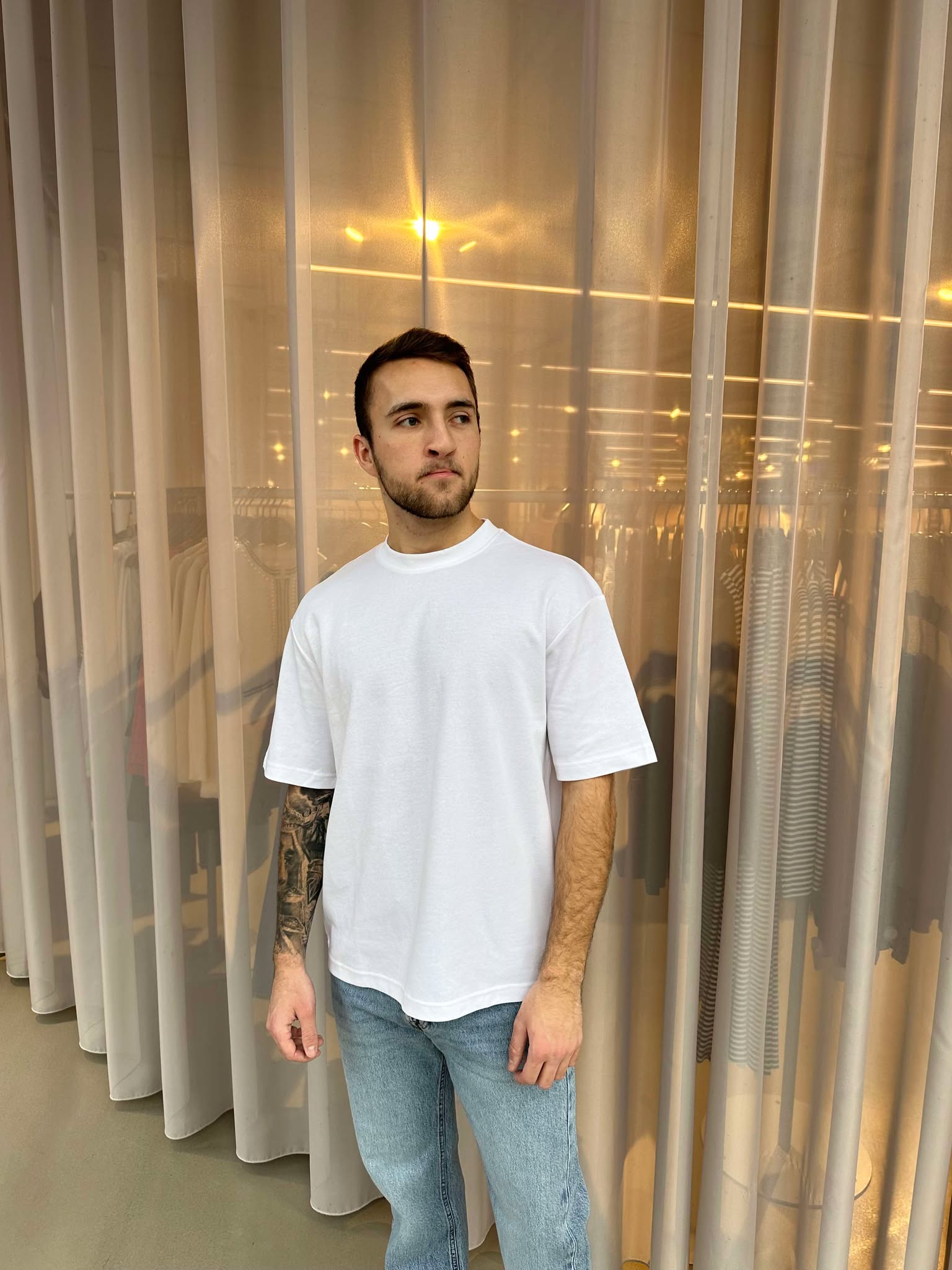 SLHLOOSEOSCAR T-Shirt - Bright White