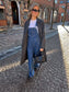 PCFENNA Jeans Overall - Dark Blue Denim