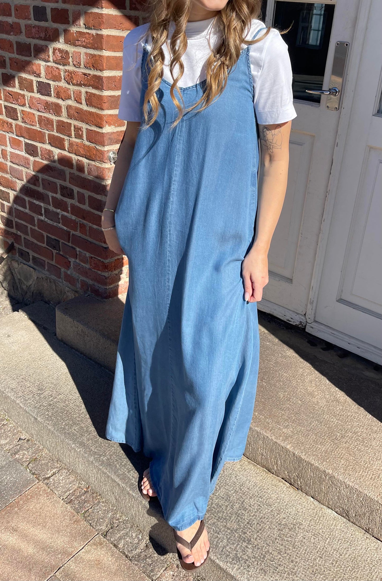 ONLCHARIS Long Dress - Medium Blue Denim