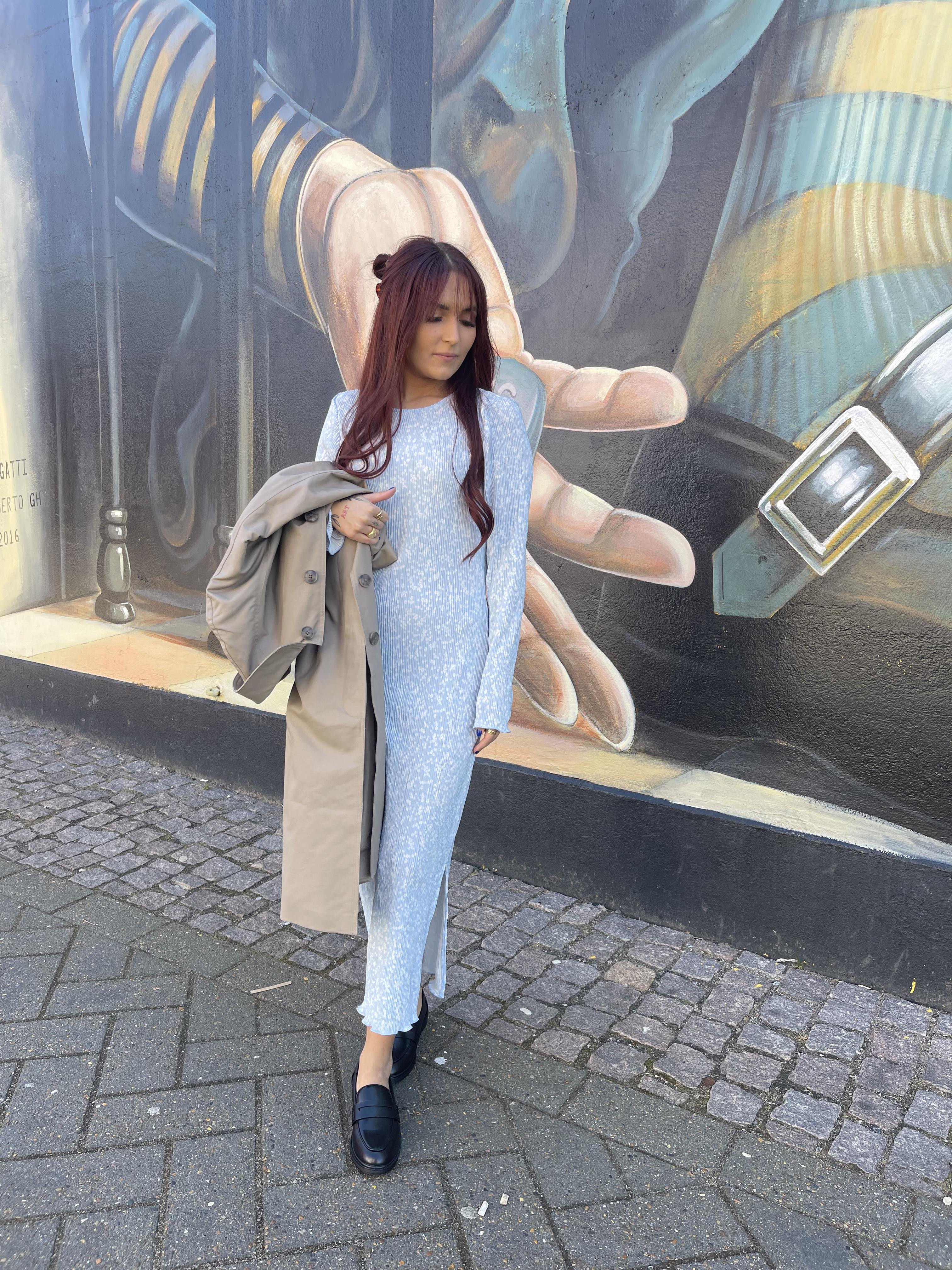 PCFLORA Midi Dress - Cashmere Blue