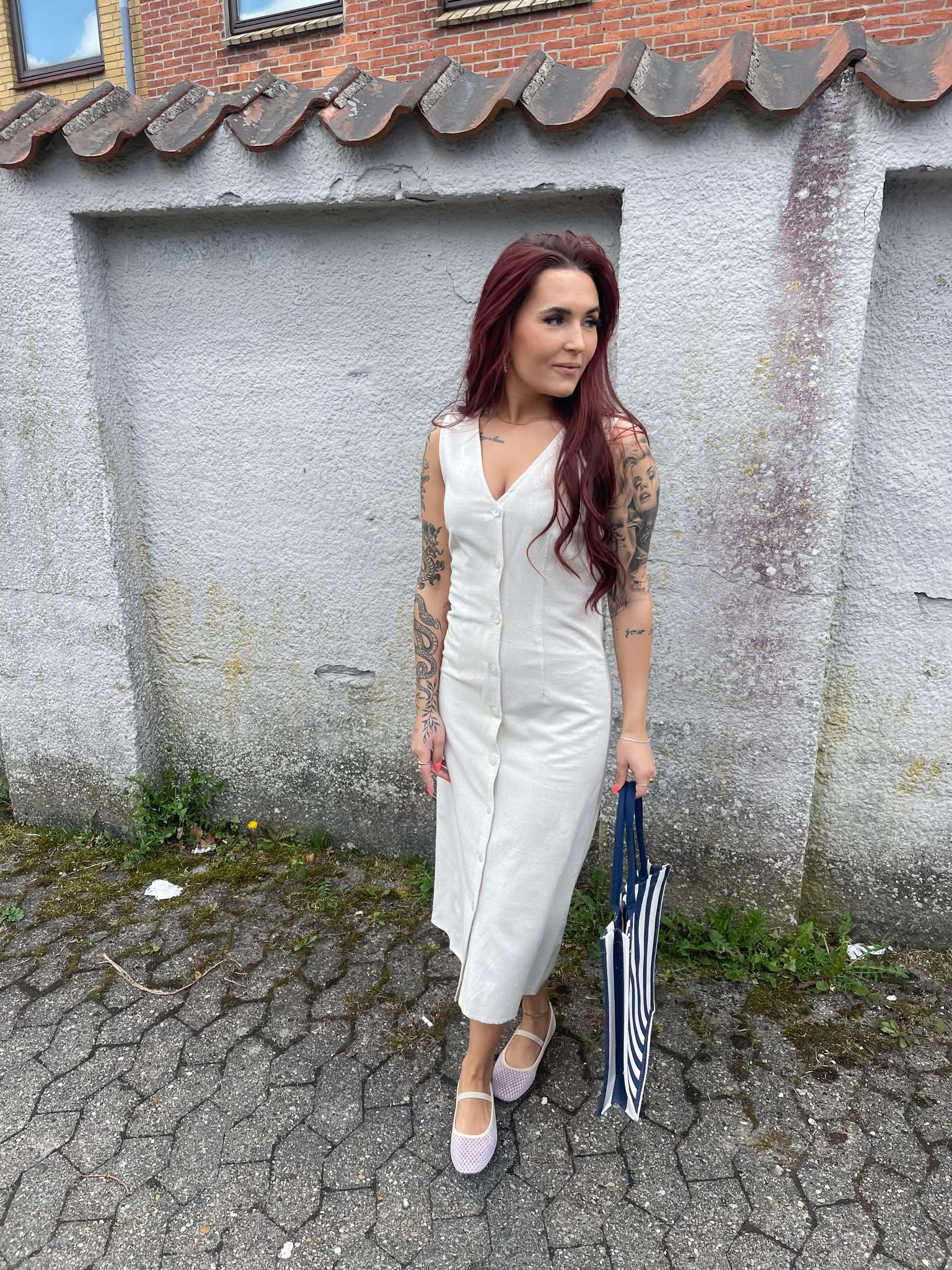 VIPRISILLA Midi Dress - Super Light Natural Melan