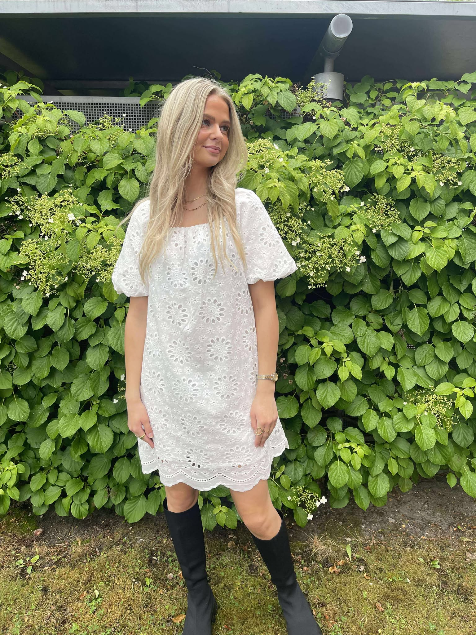 OBJPALMA Short Dress - White