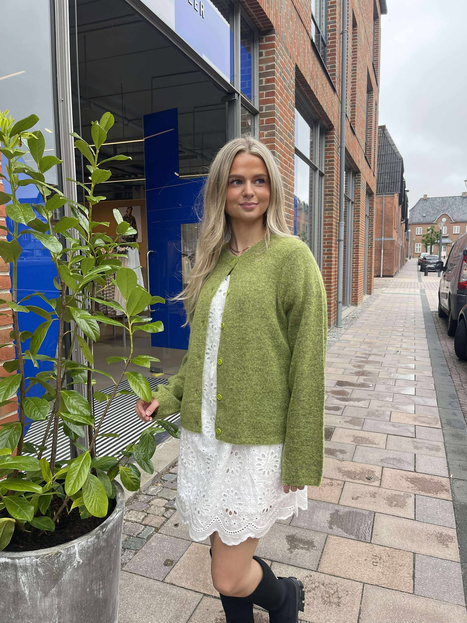 SLFLULU Knit Cardigan - Dark Citron