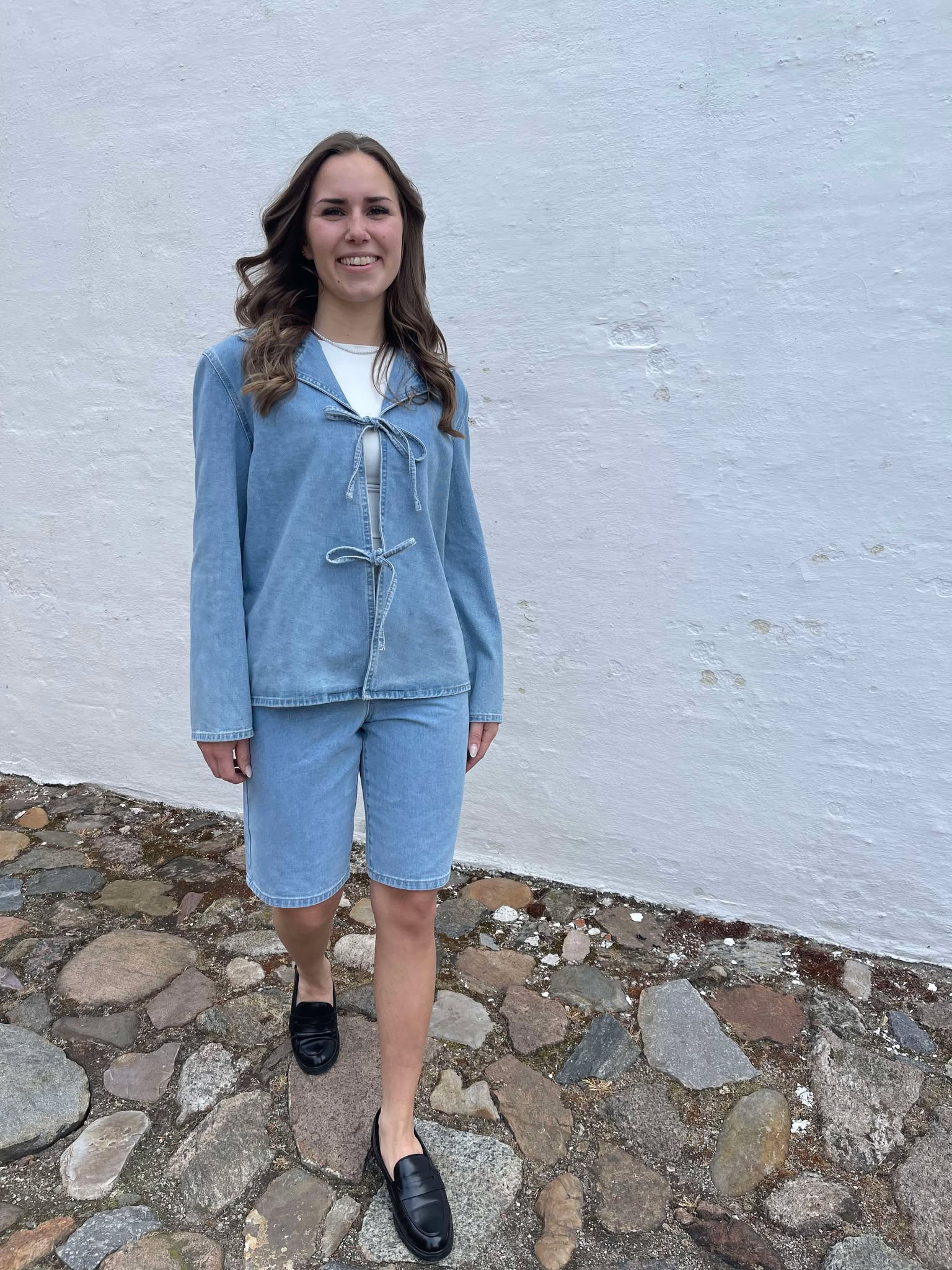 ONLTHILDA Shorts - Light Blue Denim