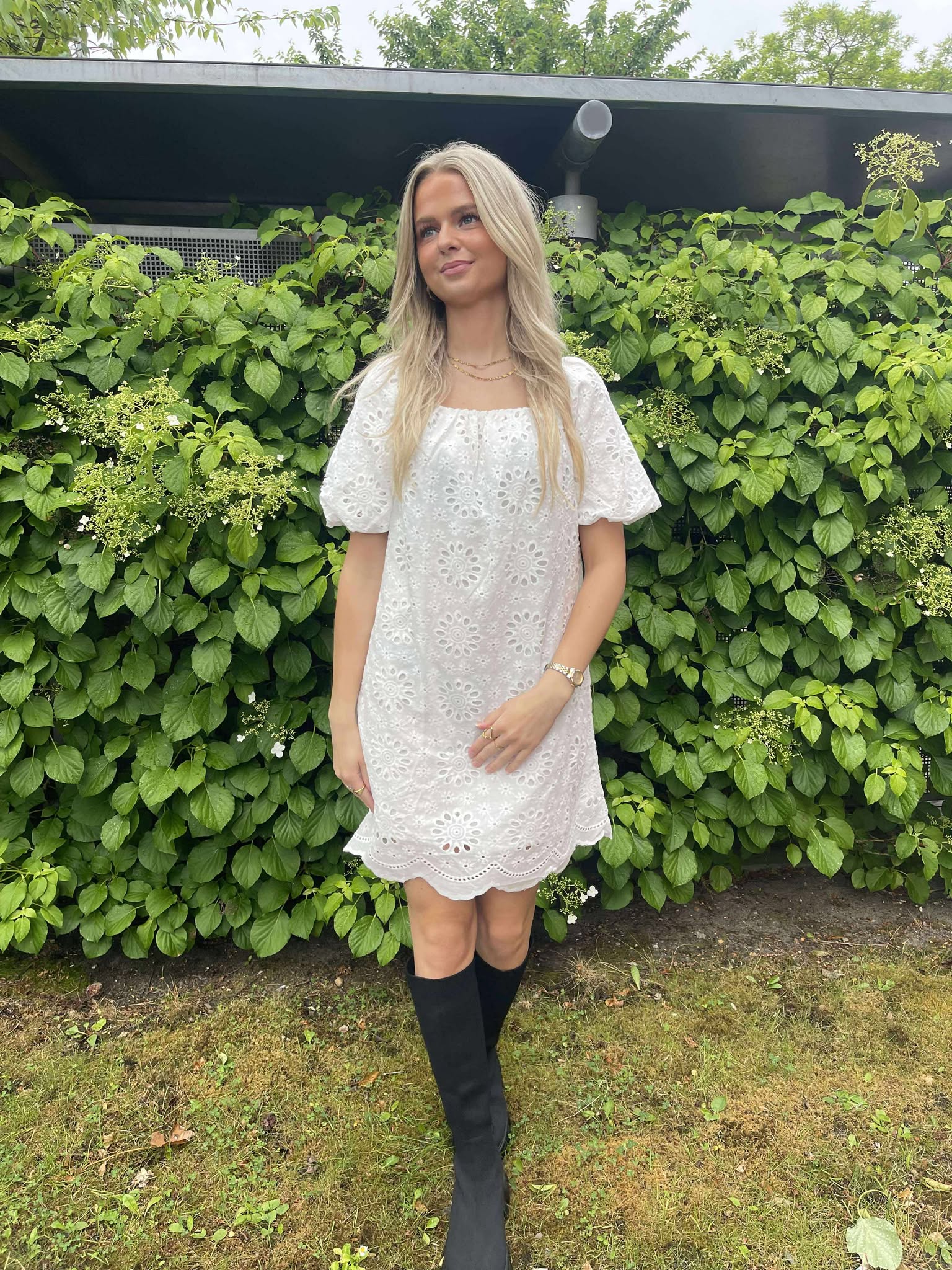 OBJPALMA Short Dress - White