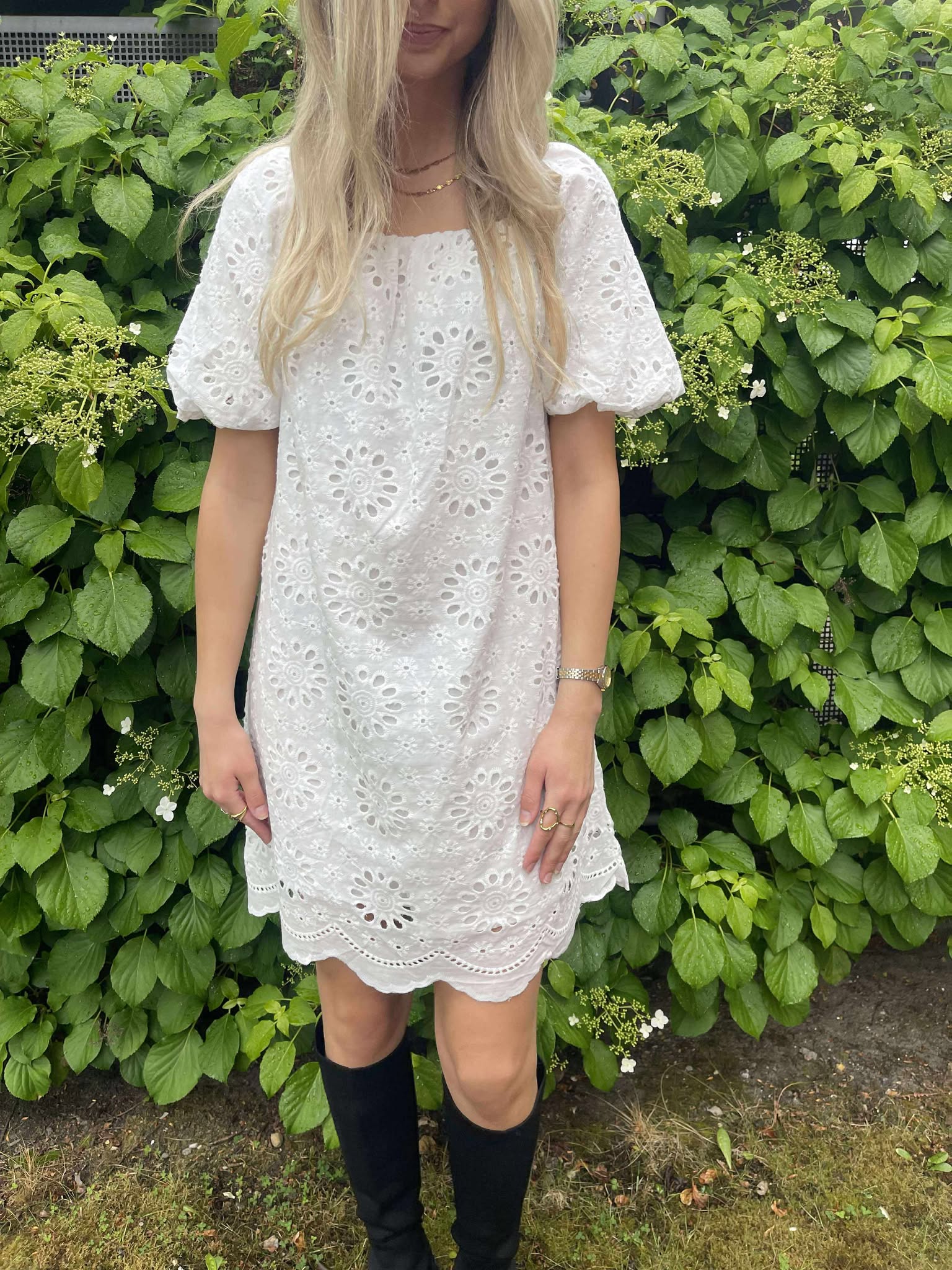 OBJPALMA Short Dress - White