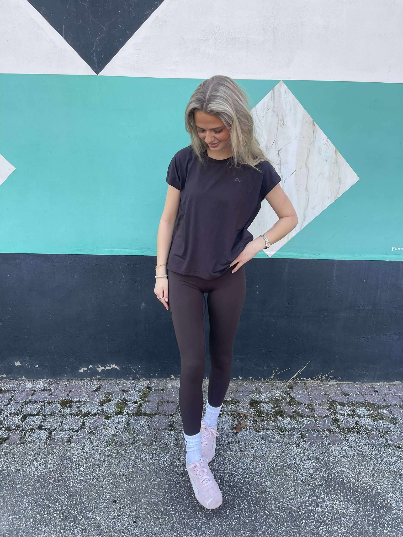ONPJAM-3-SANA Leggings - Chocolate Torte