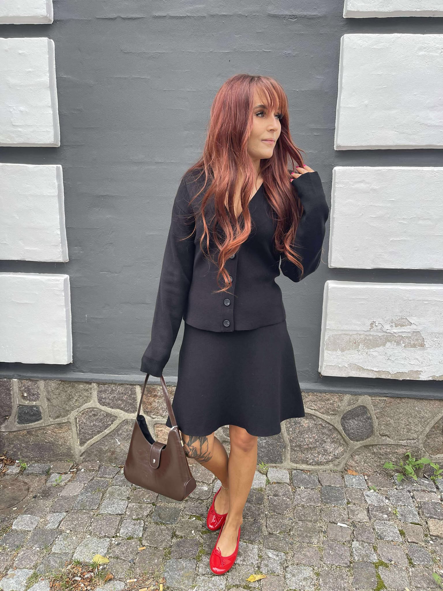 OBJREYNARD Short Skirt - Black