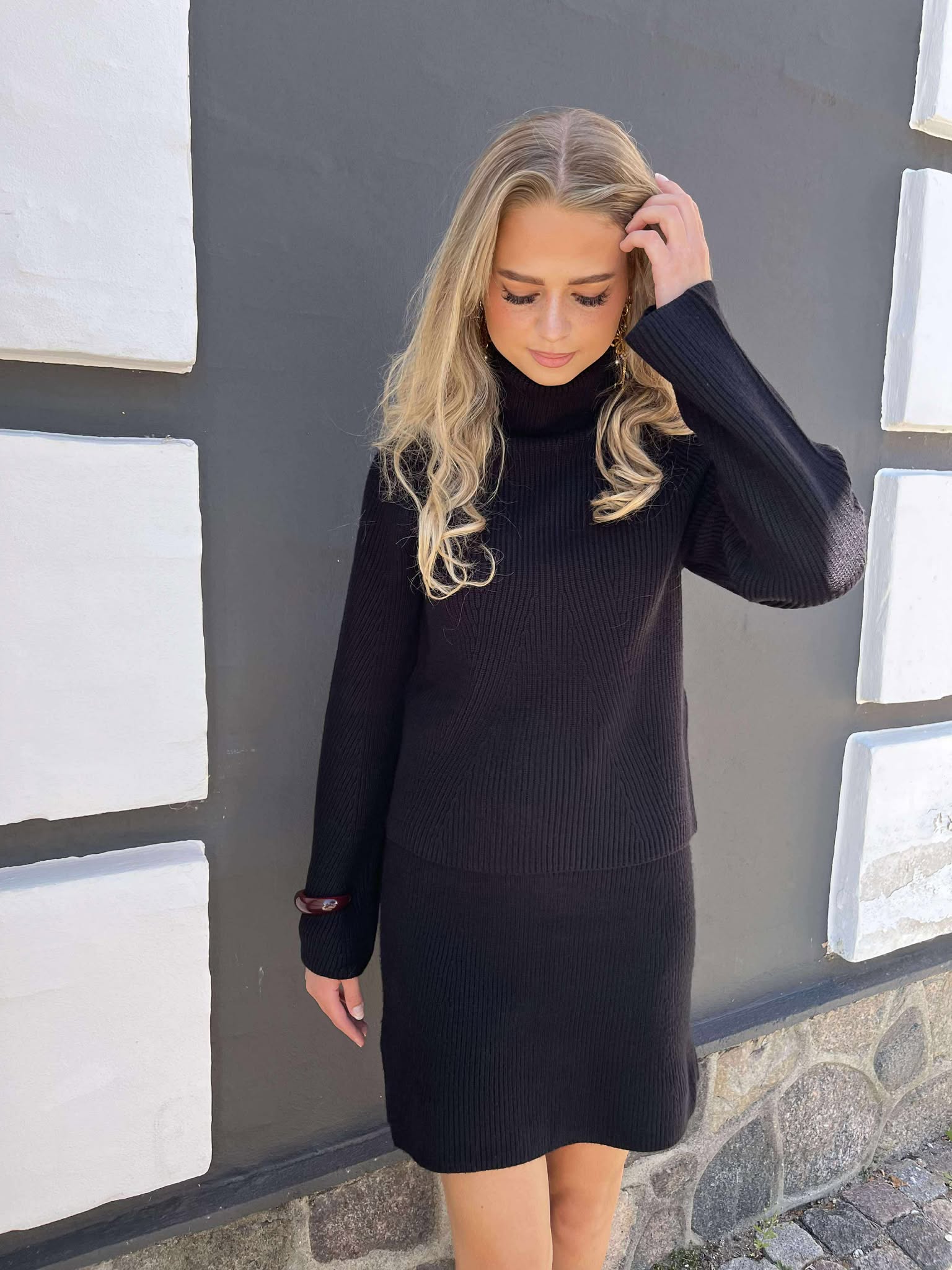 OBJVIOLA Pullover - Black