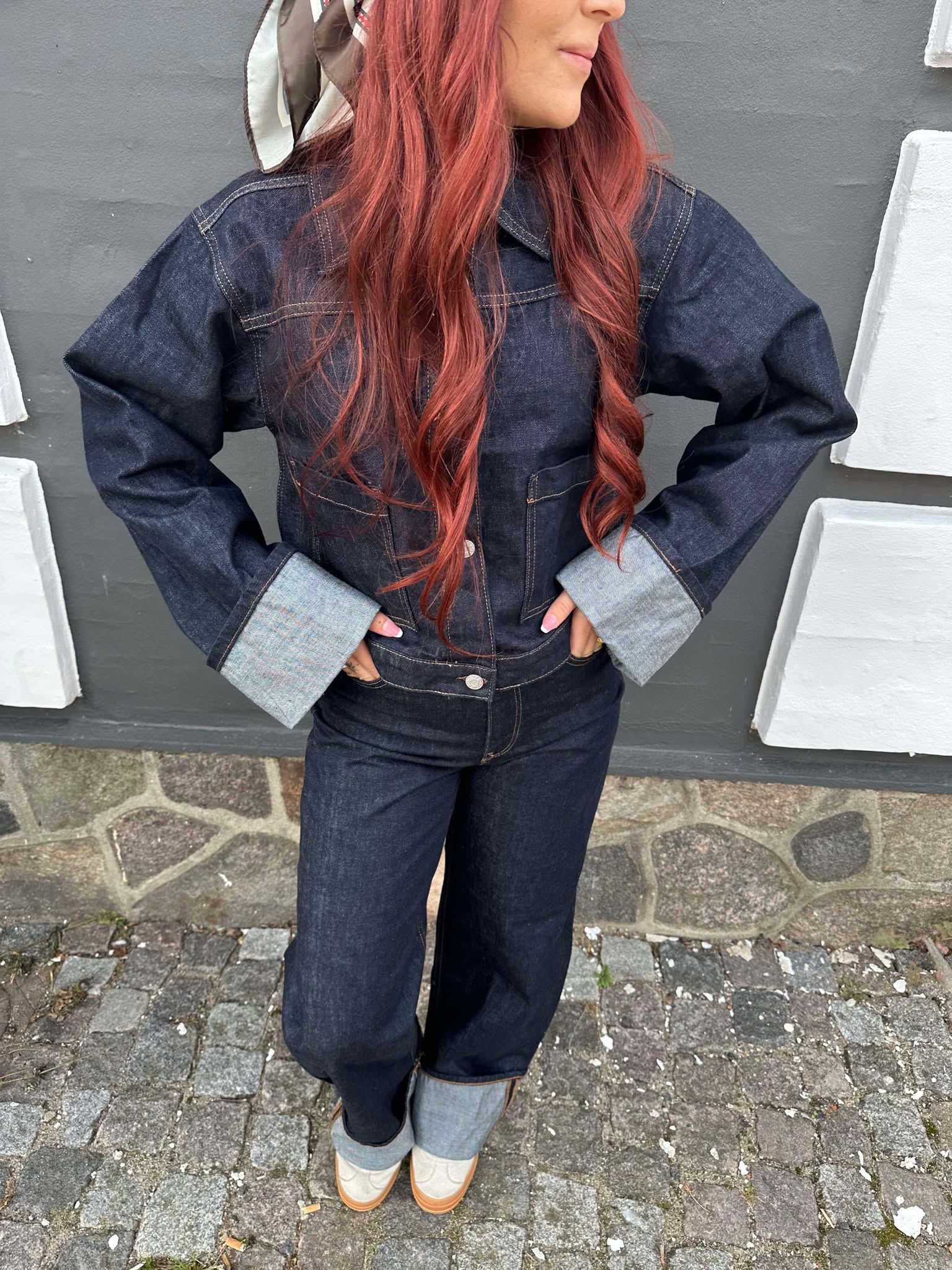 JXVEGA Denim Jacket - Dark Blue Denim