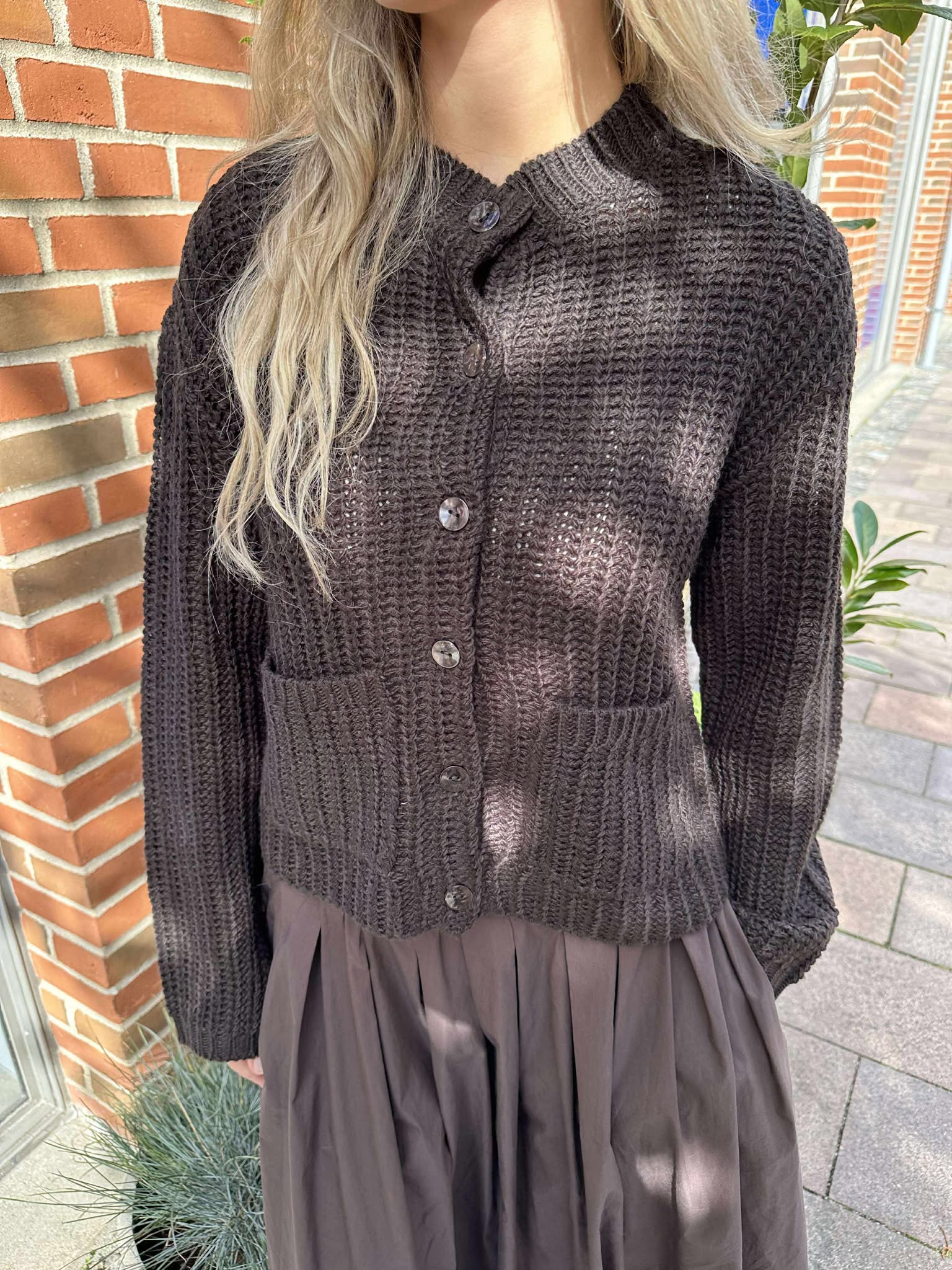 JDYMABEL Knit Cardigan - Chocolate Torte