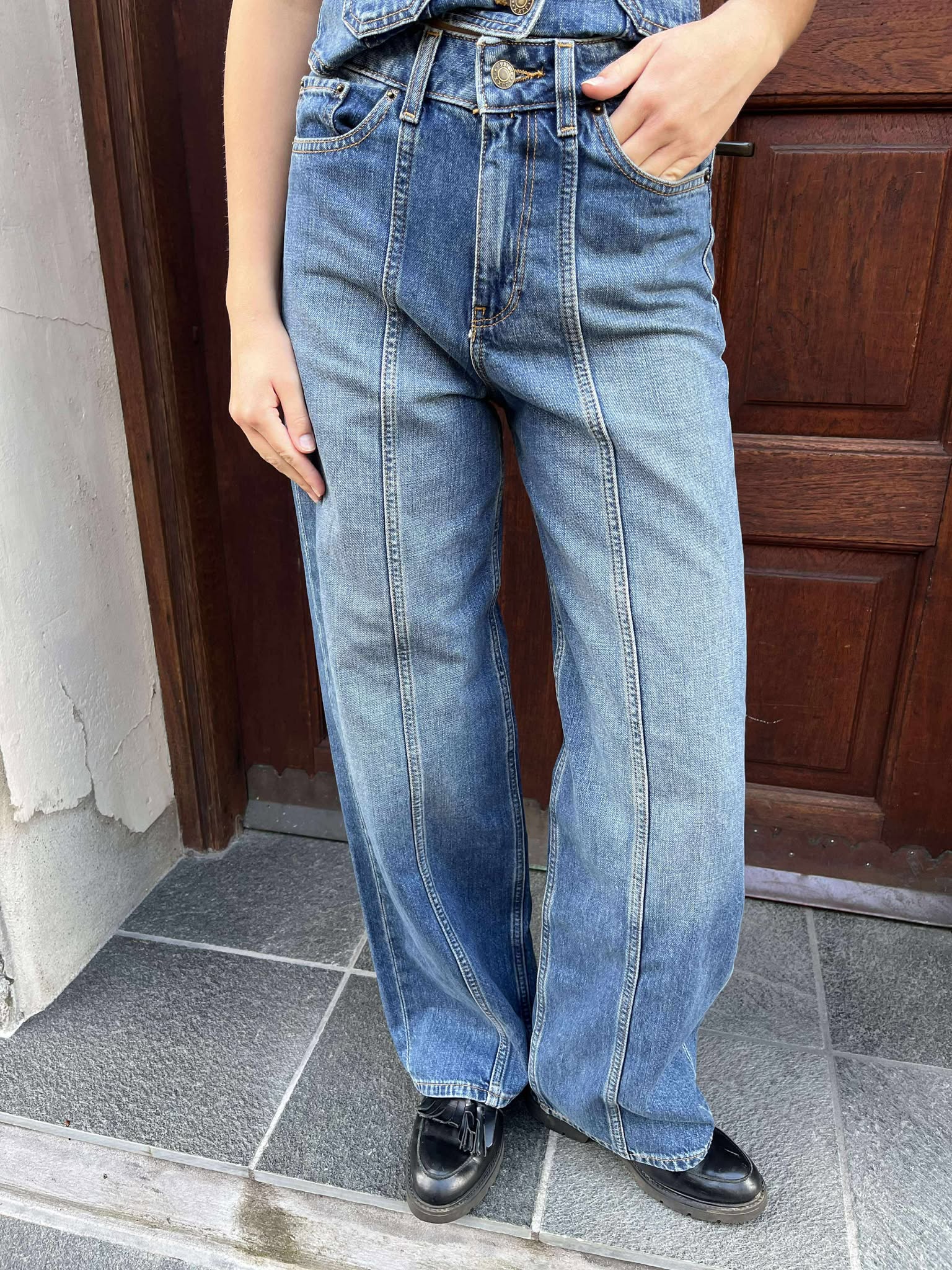 JXTOKYO Jeans - Medium Blue Denim