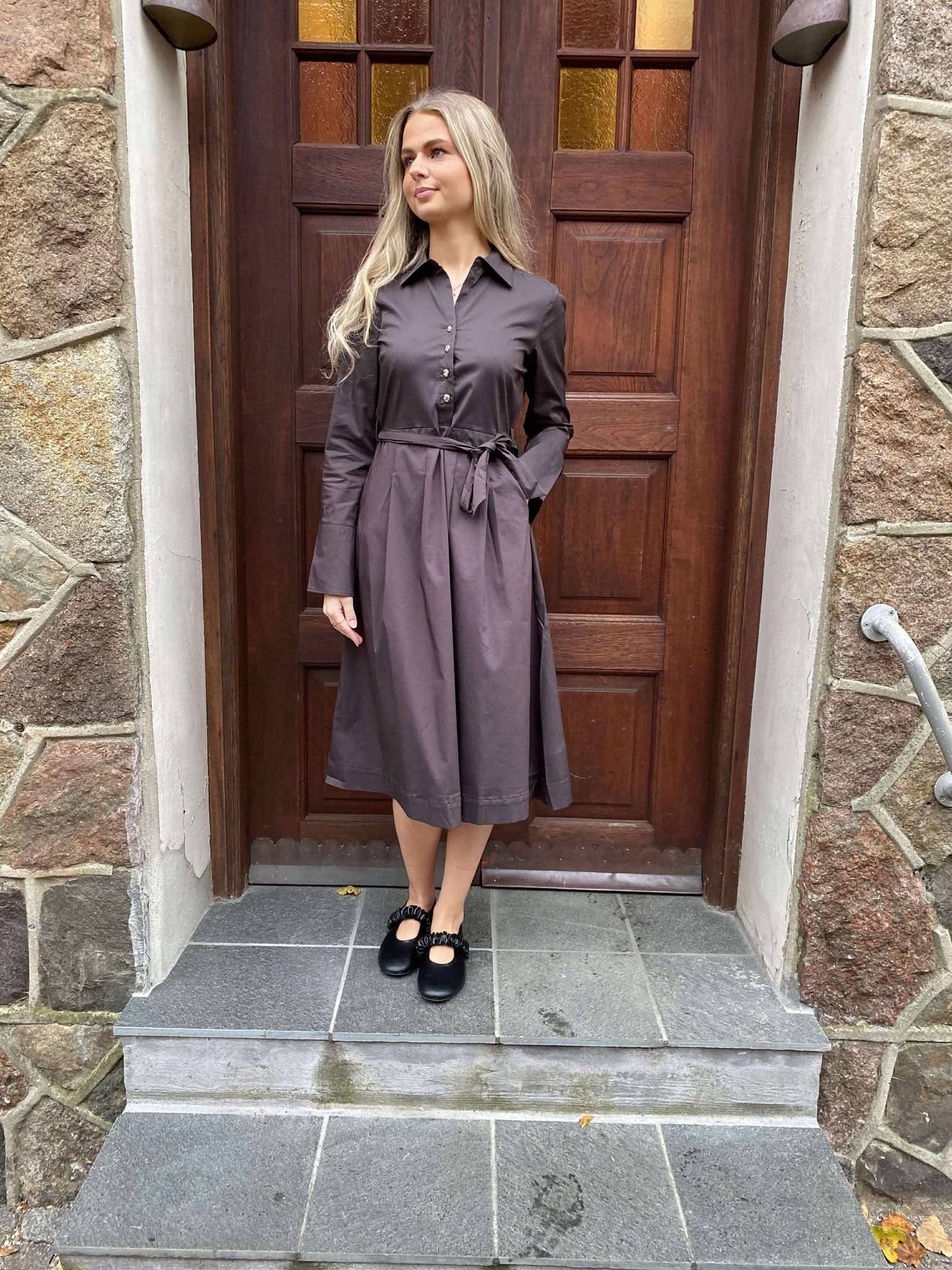 VMFRIBA Long Dress - Chocolate Torte