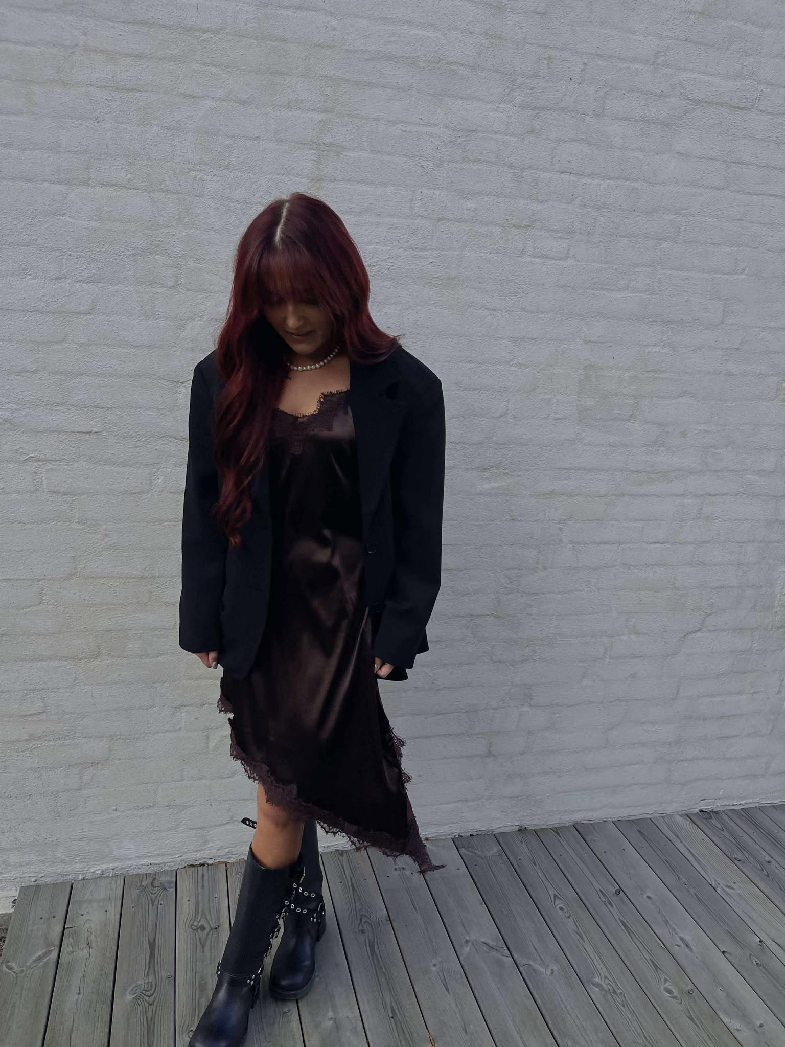 NMSOFIE Midi Dress - Chocolate Brown