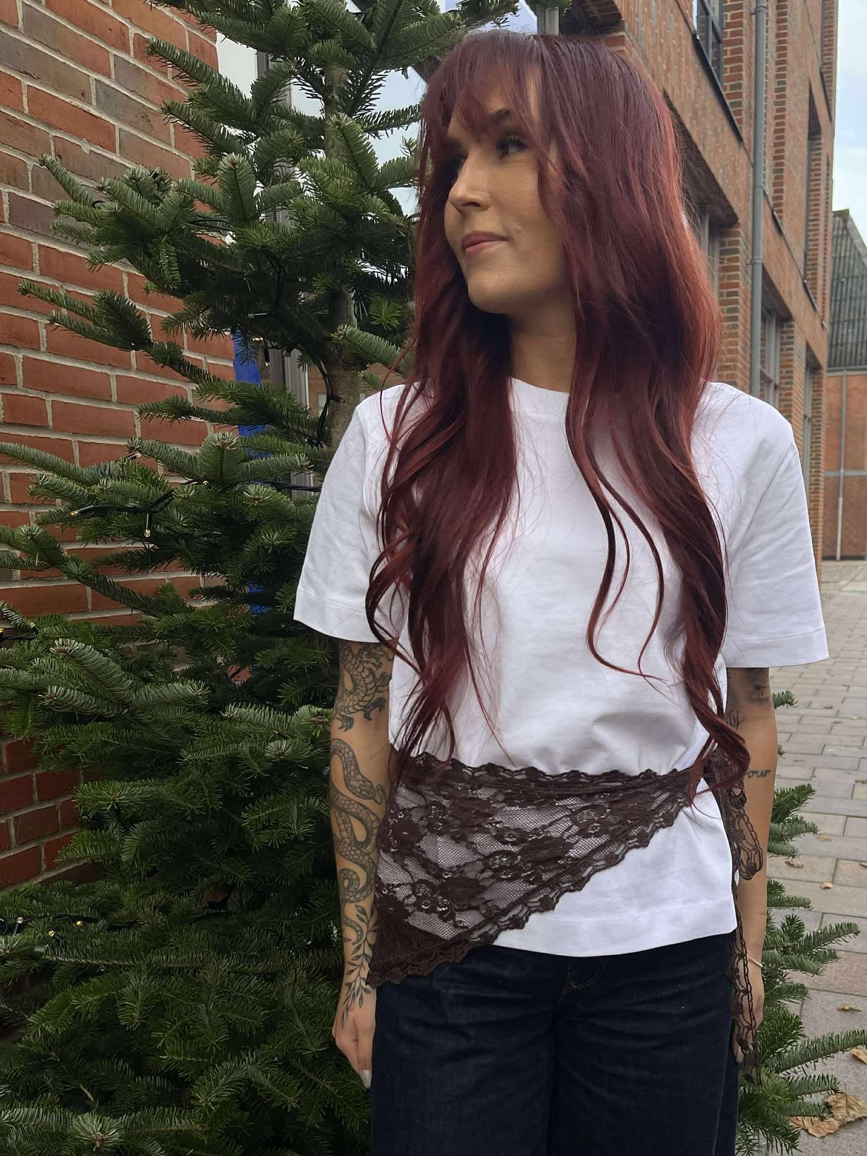 PCNAINA Short Skirt - Hot Fudge