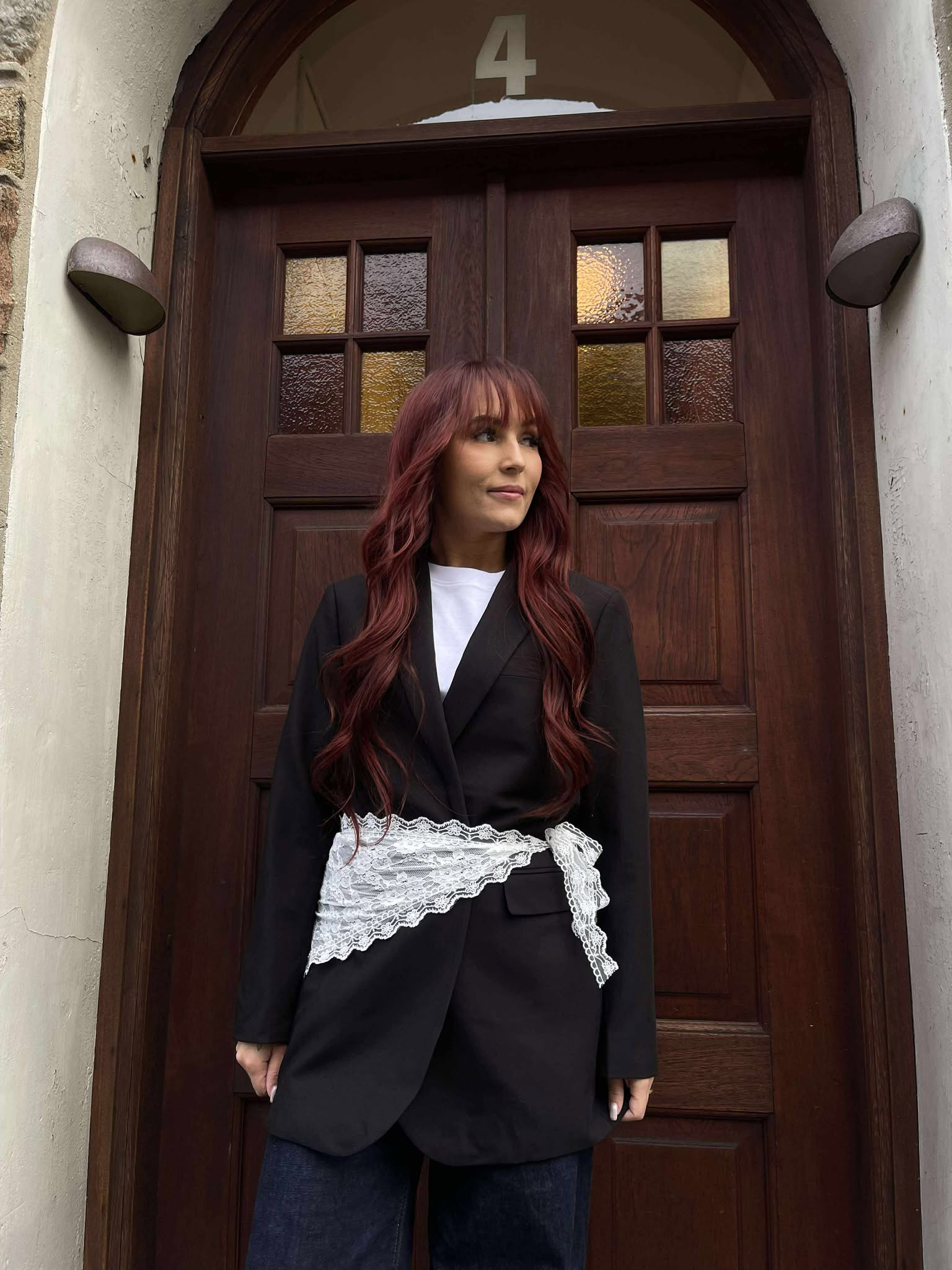 PCNAINA Short Skirt - White