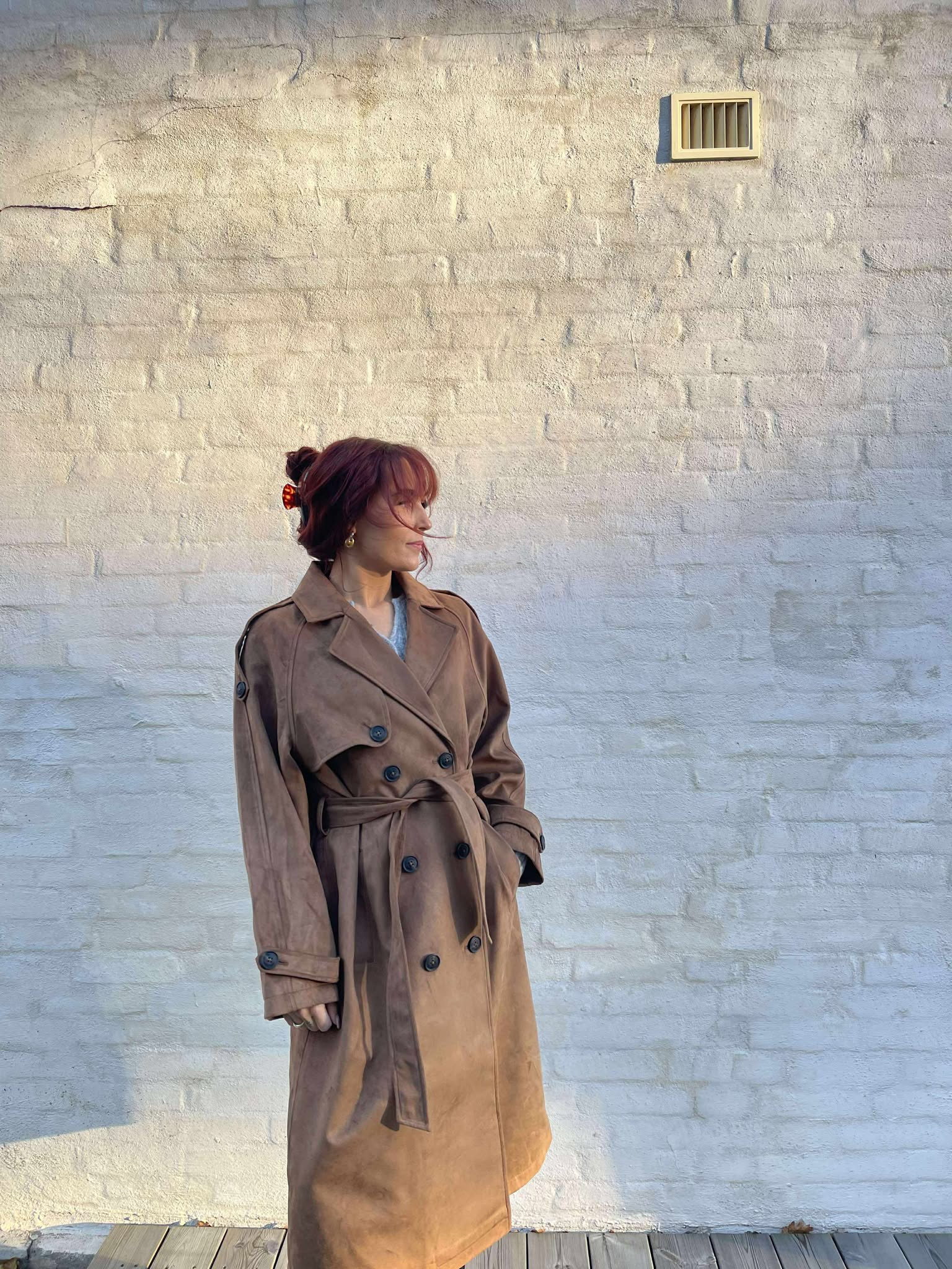 JXLEIA Trenchcoat - Cognac