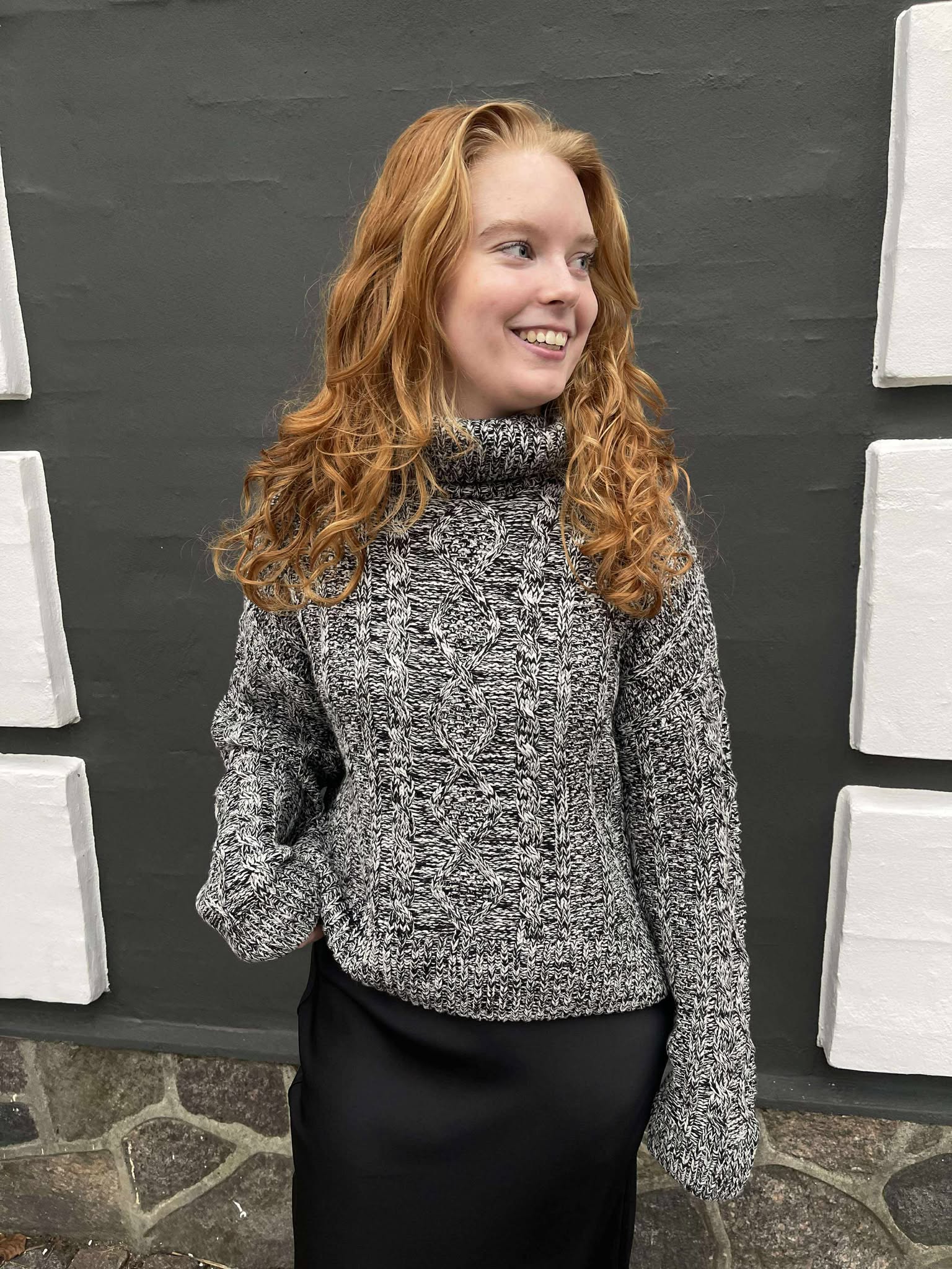 OBJSIMIK Pullover - Black