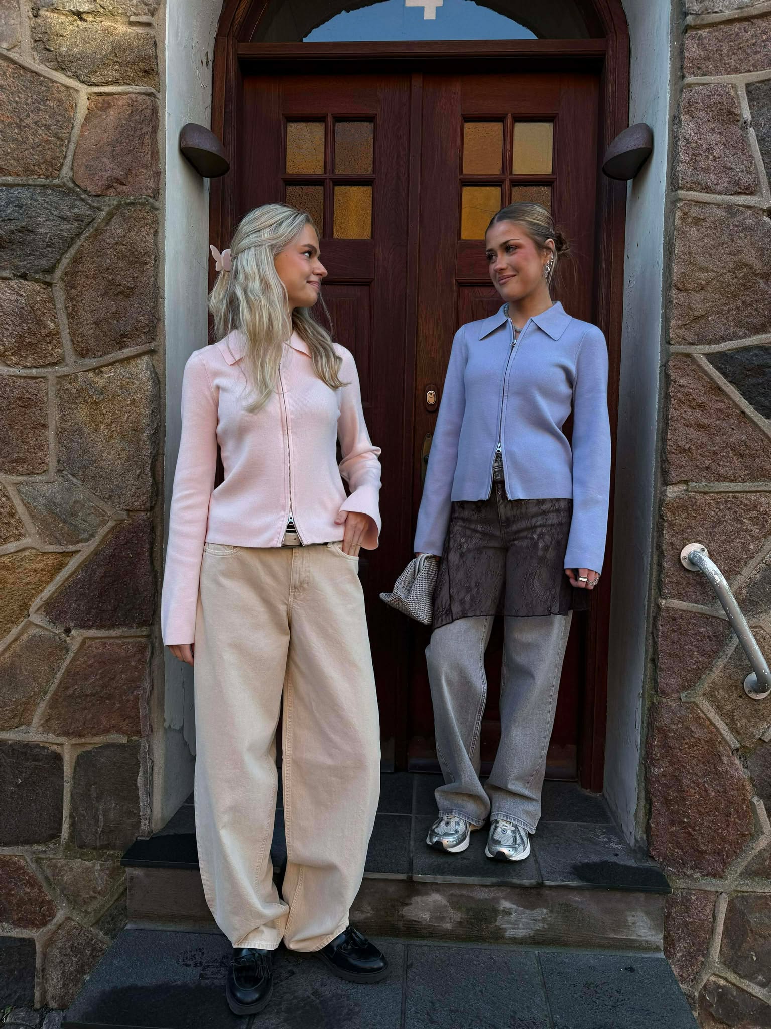 AWHANNA Knit Cardigan - Brunnera Blue