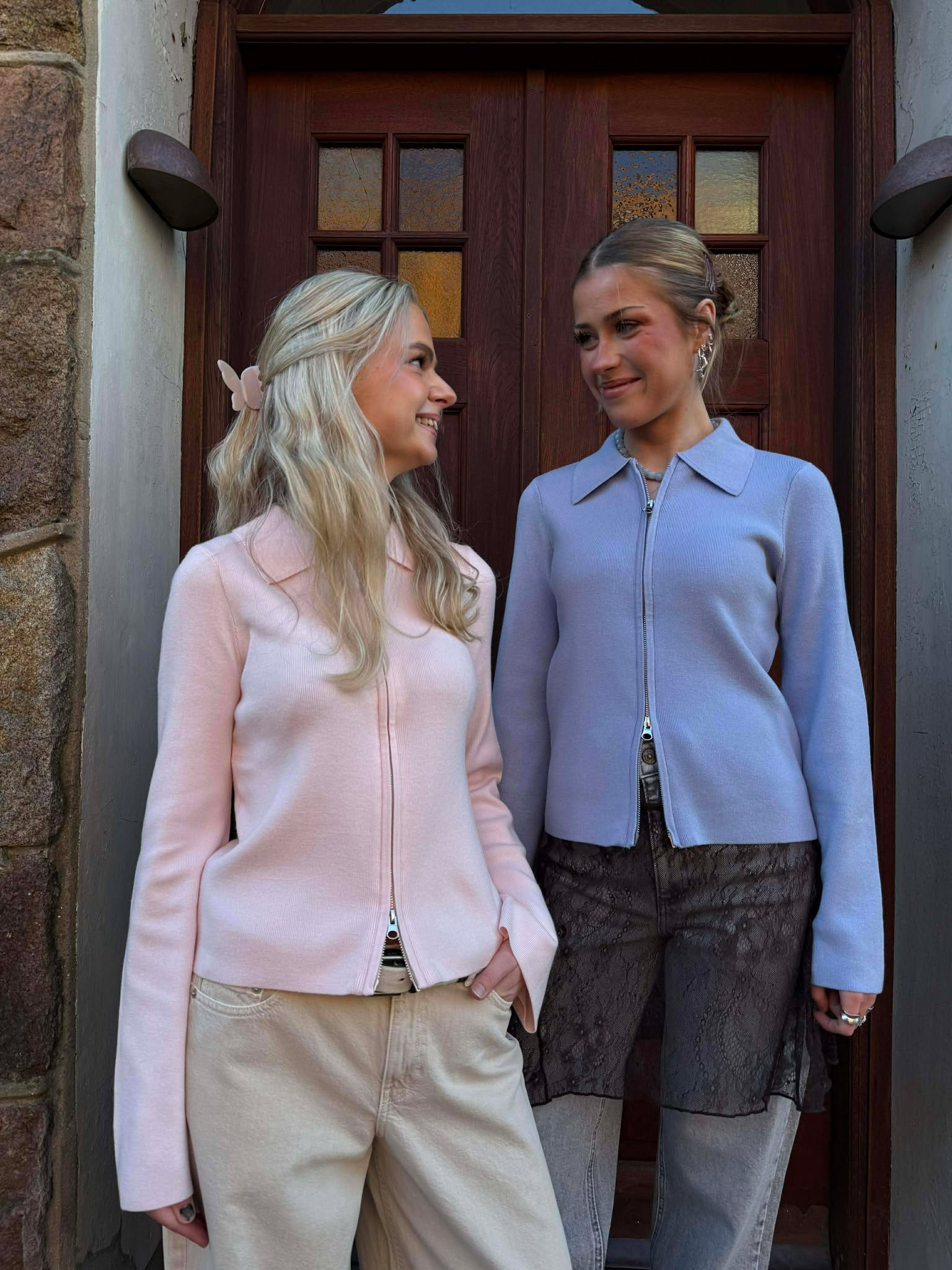 AWHANNA Knit Cardigan - Primrose Pink