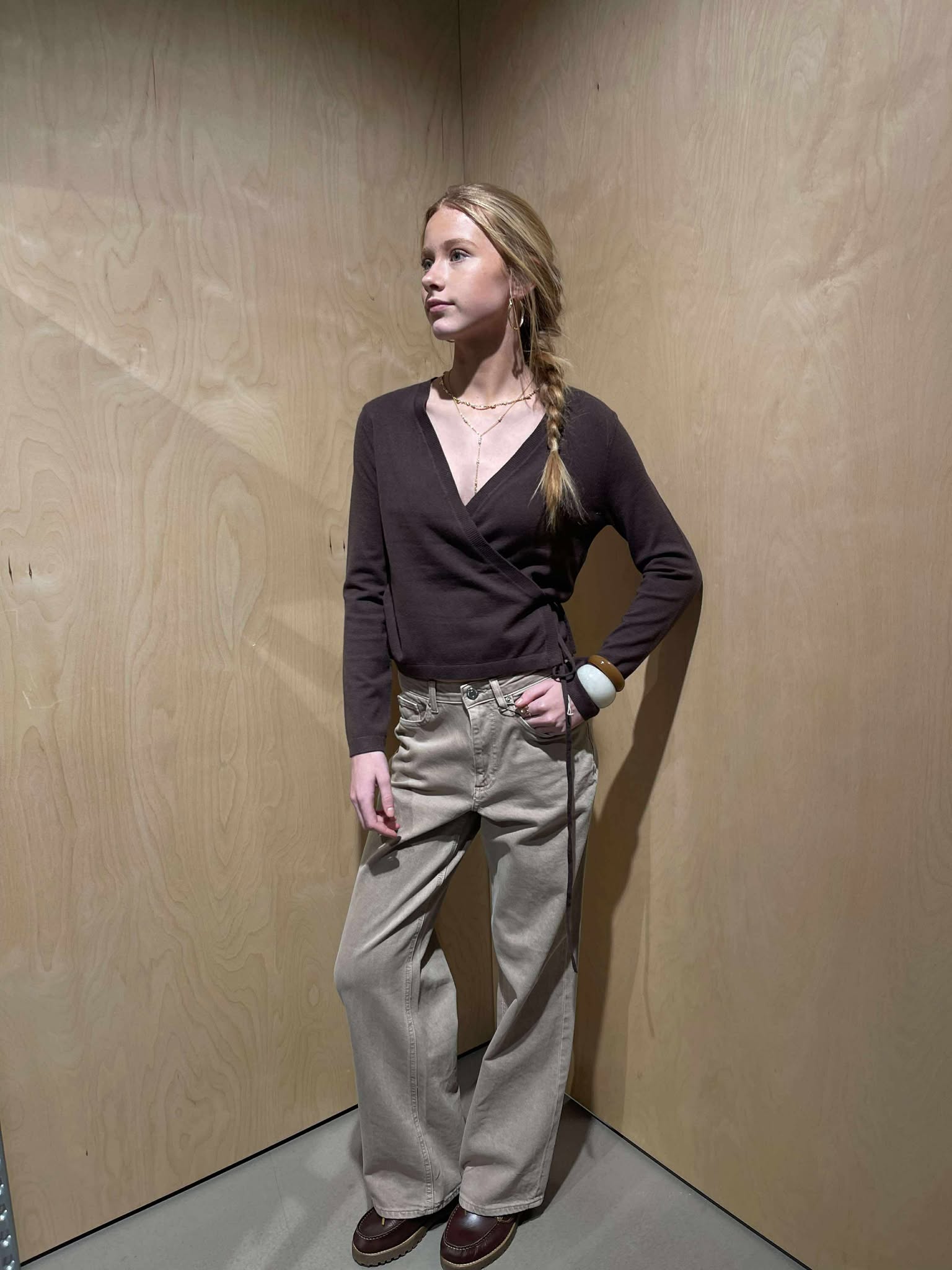 NMSHYLA Knit Cardigan - Chocolate Brown