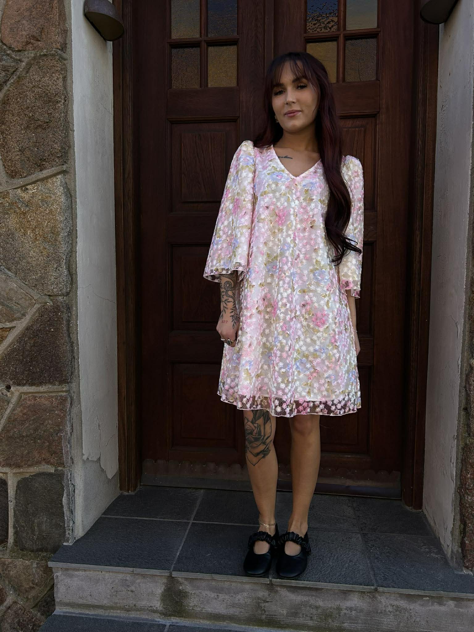 YASLEANNA Short Dress - Pristine