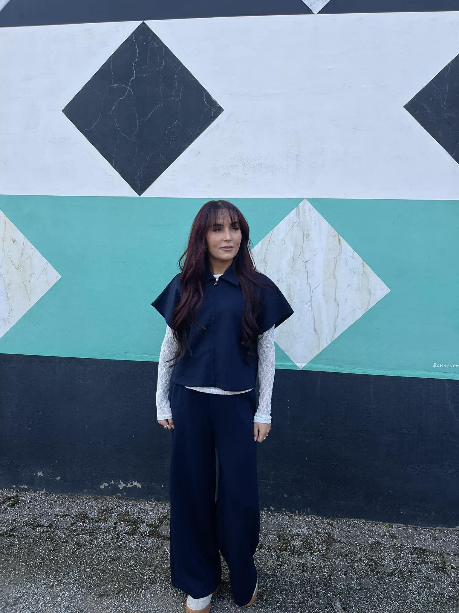 VISIFFI Cardigan - Navy Blazer