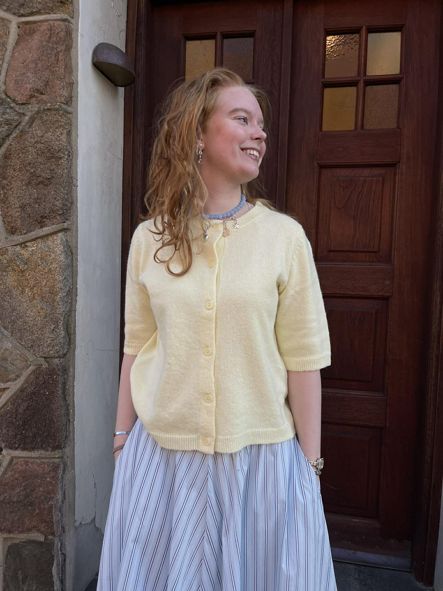 VILIGA Knit Cardigan - Pastel Yellow