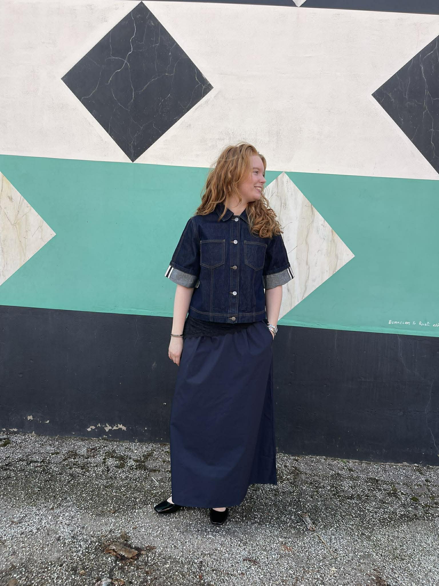 VISOPHIE Long Skirt - Navy Blazer