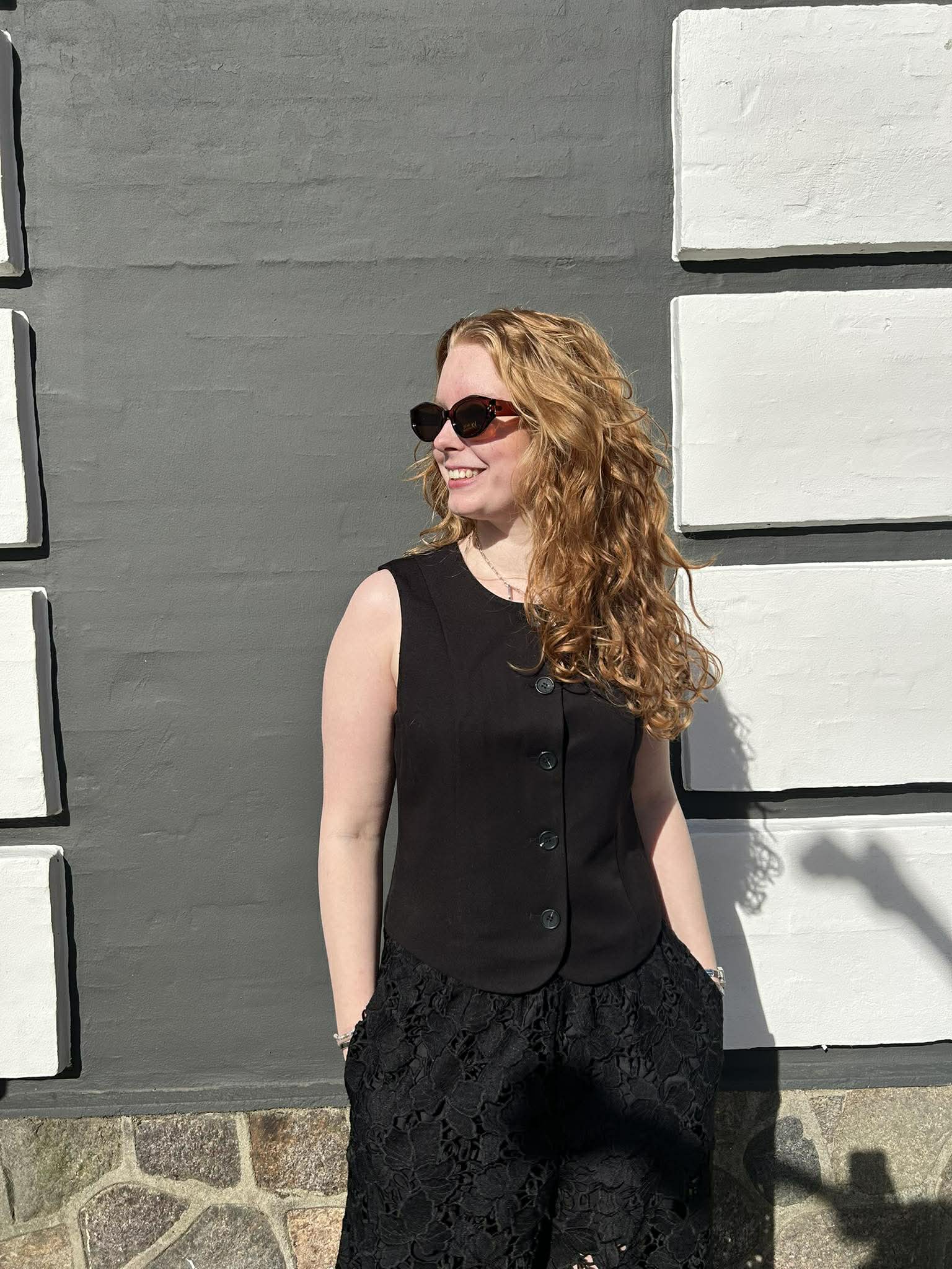 PCKAMIL Tailored Waistcoat - Black