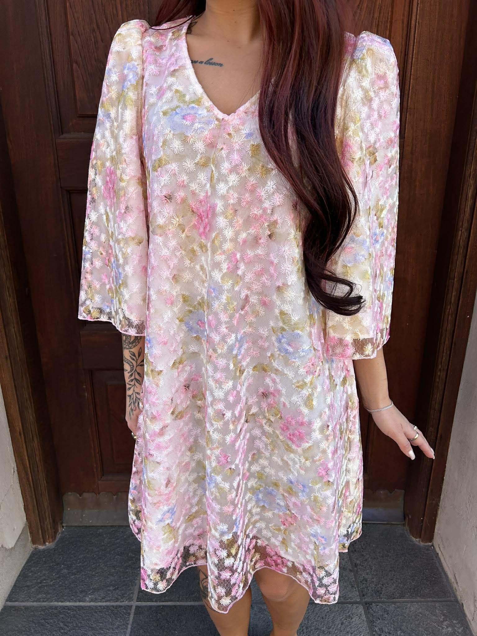 YASLEANNA Short Dress - Pristine