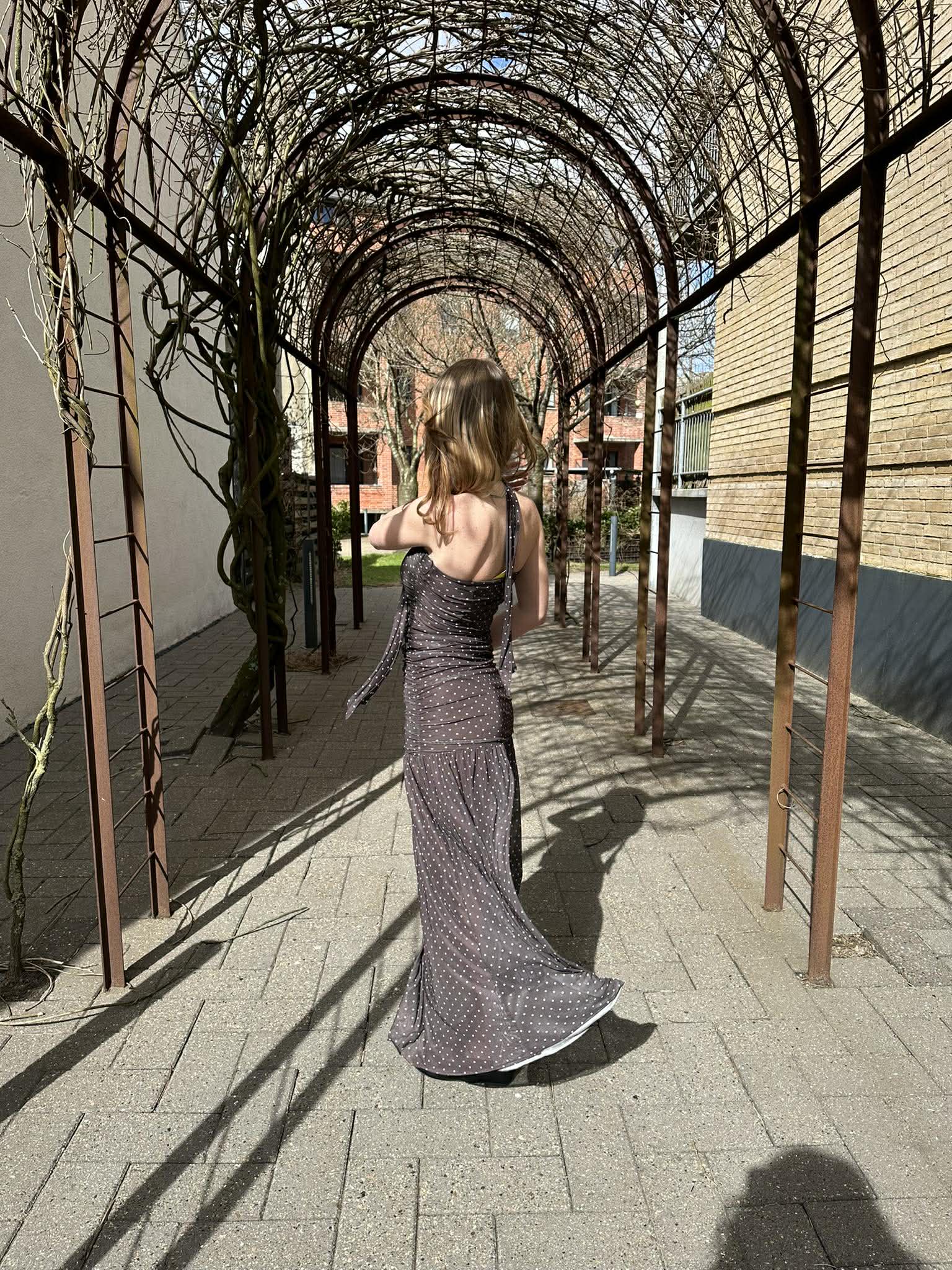 JXELVIRA Long Dress - Seal Brown