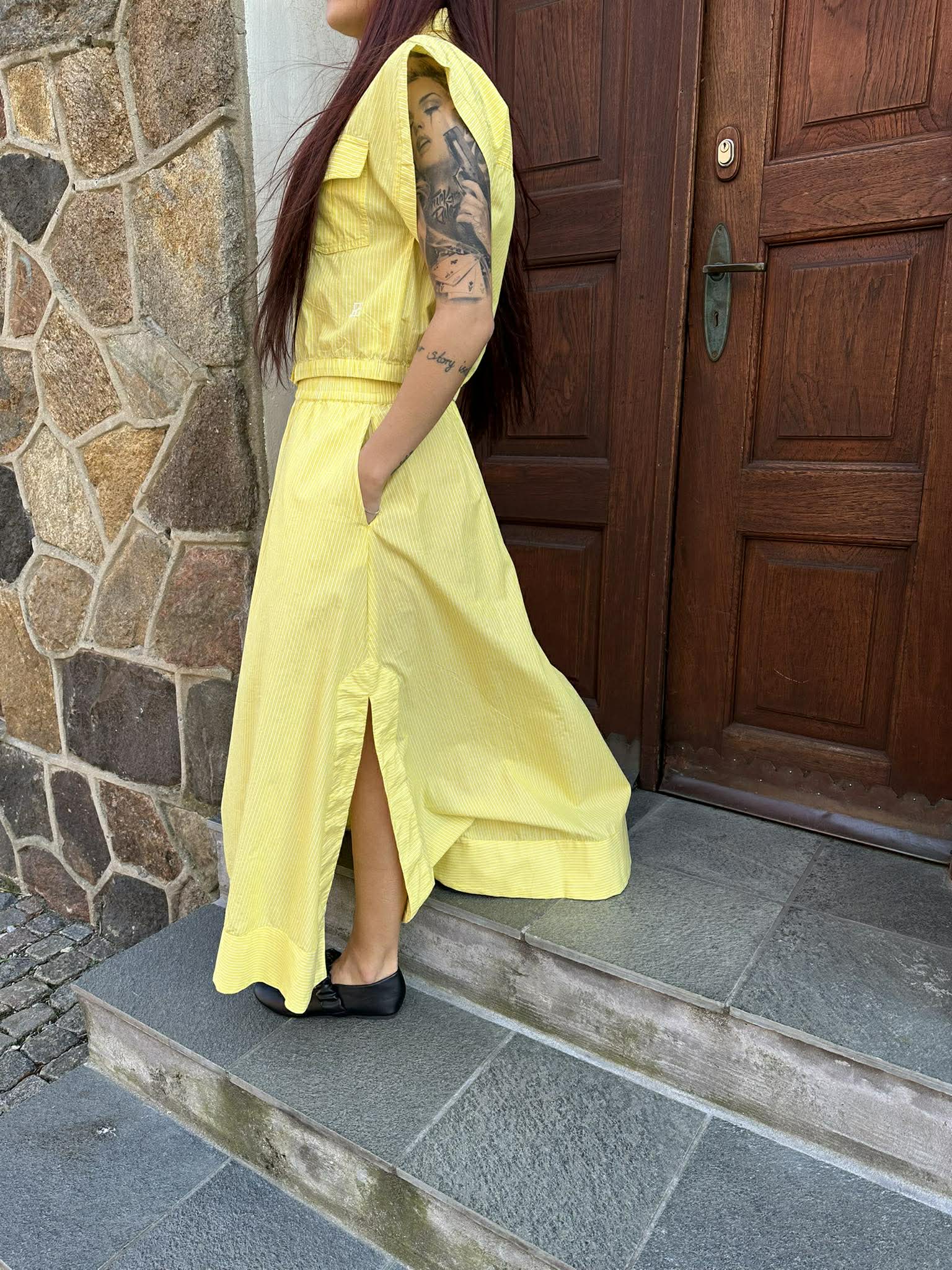 ROULINNE Long Skirt - Freesia