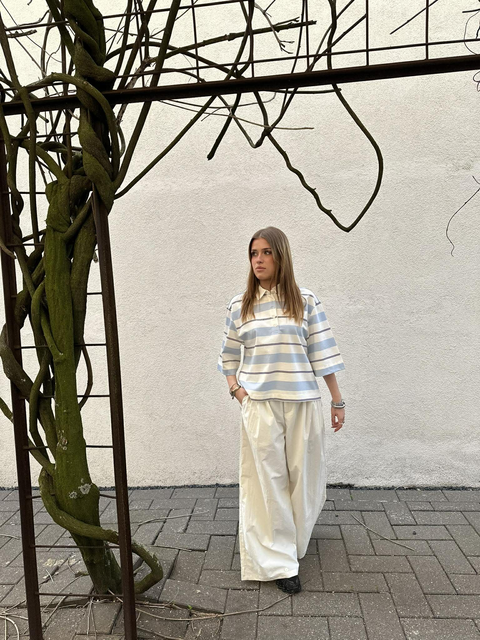 SLFRELAXED Polo-Shirt - Egret