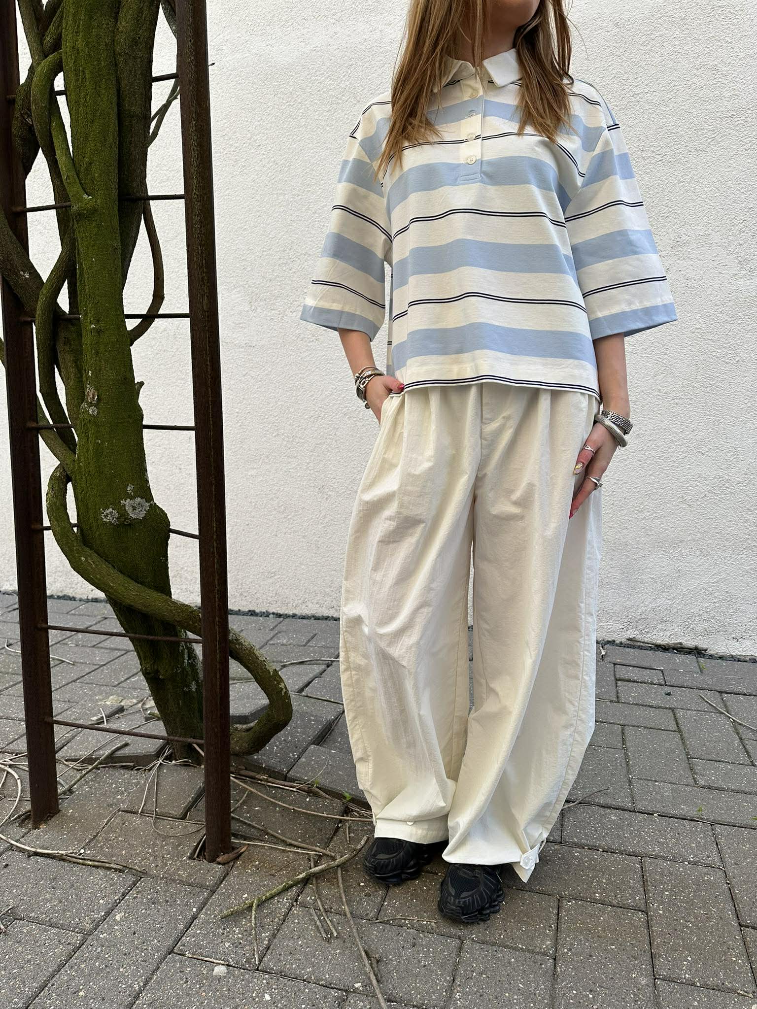 NMELIDE Trousers - Cloud Dancer